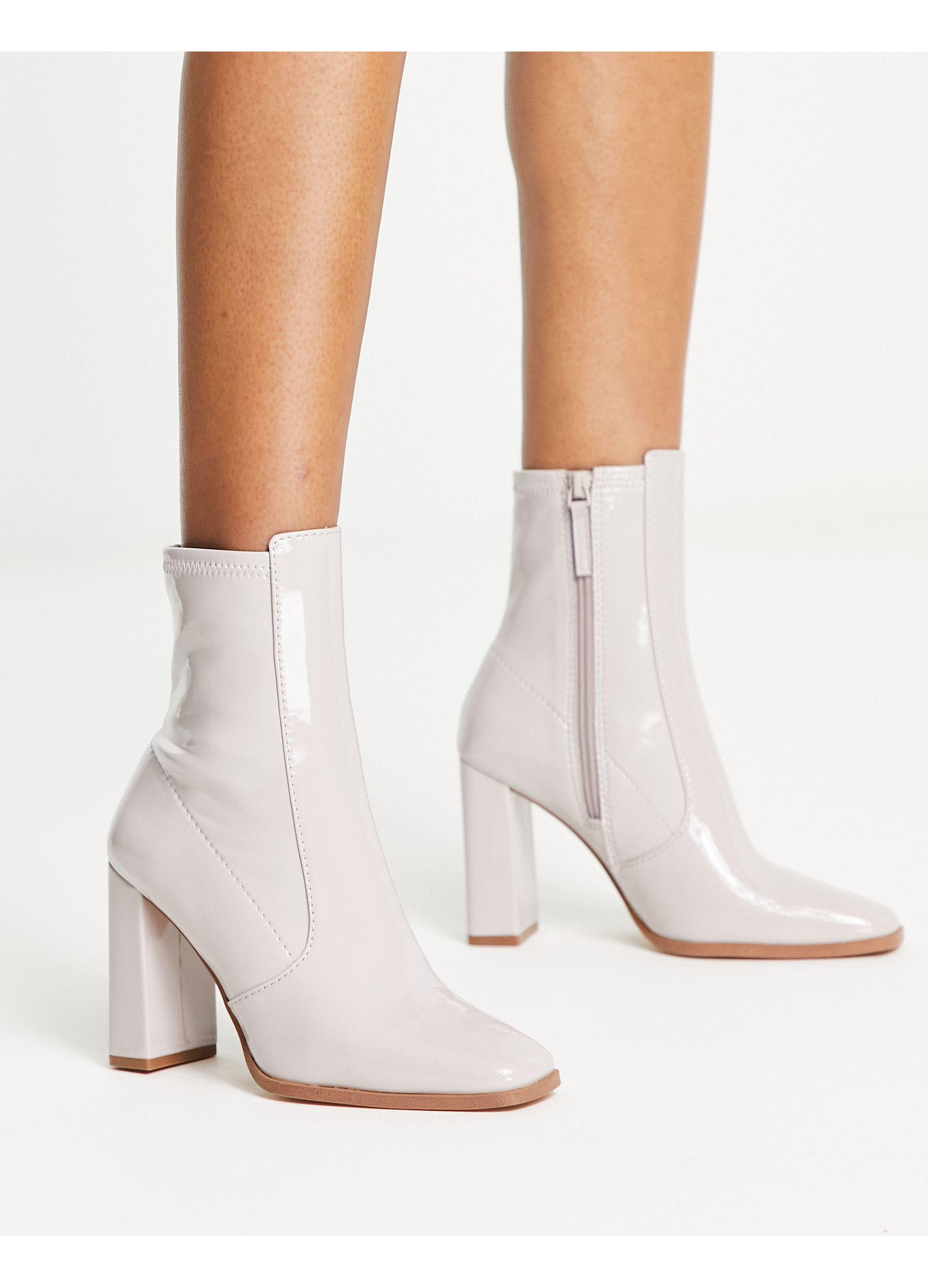 ALDO Audrella High Ankle Boots in White | Lyst