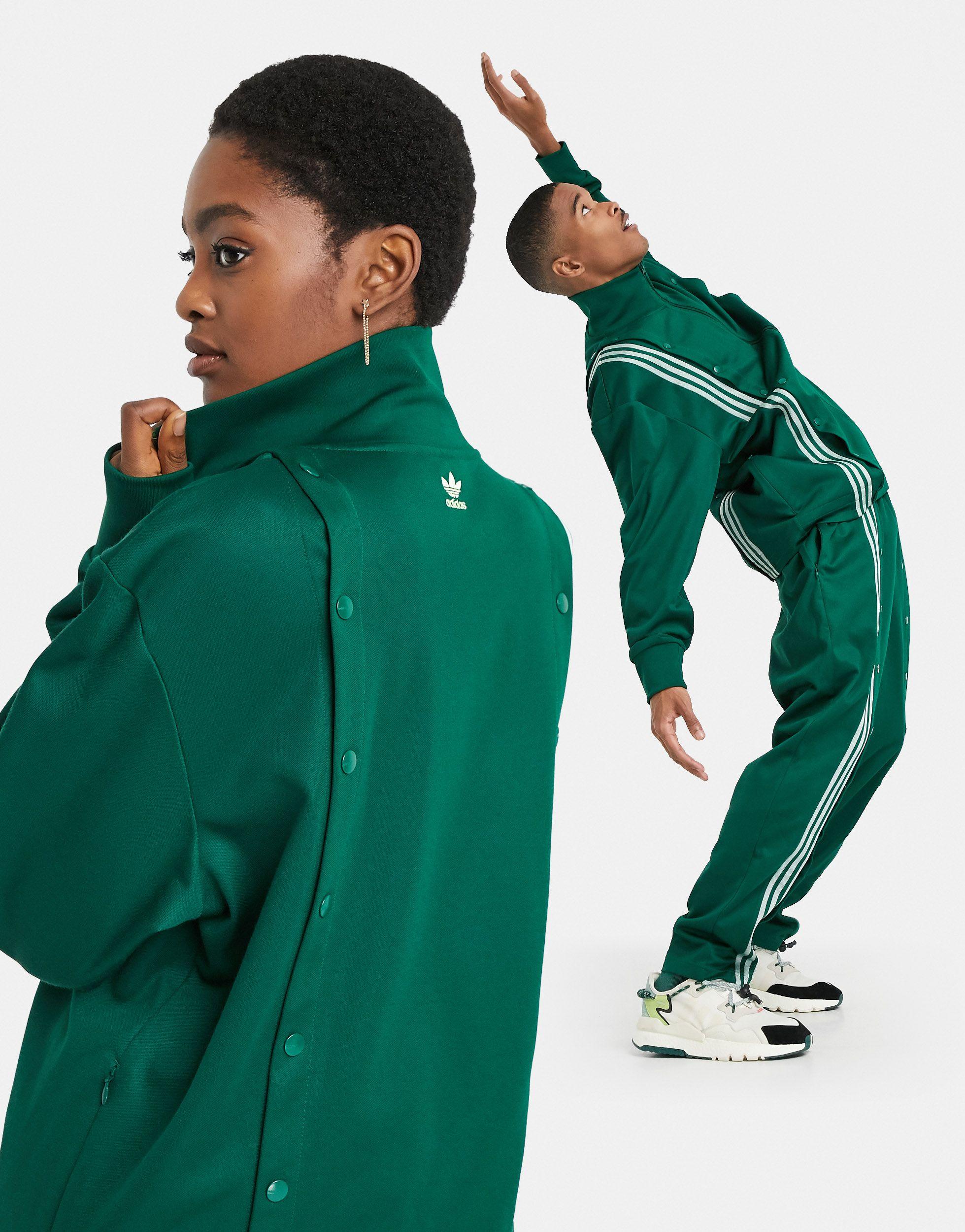 Green track jacket top