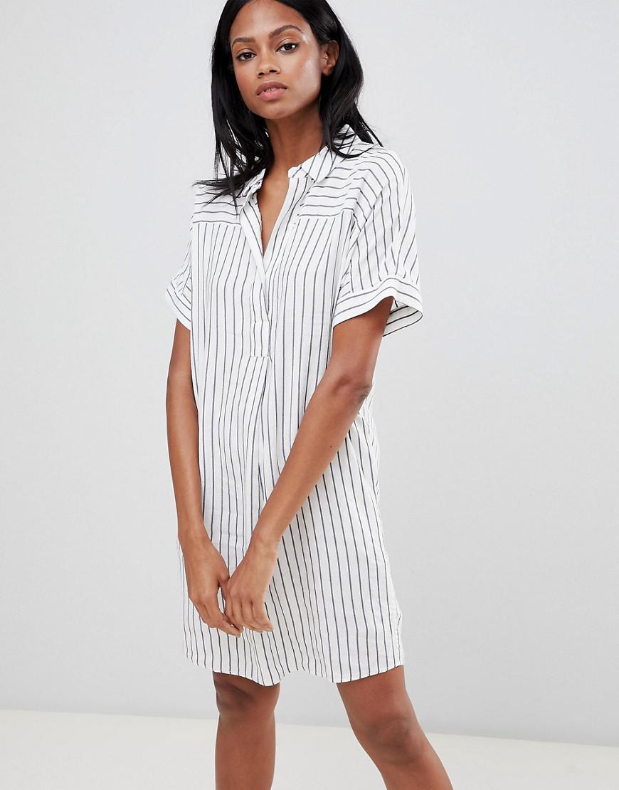 whistles stripe shirt dress