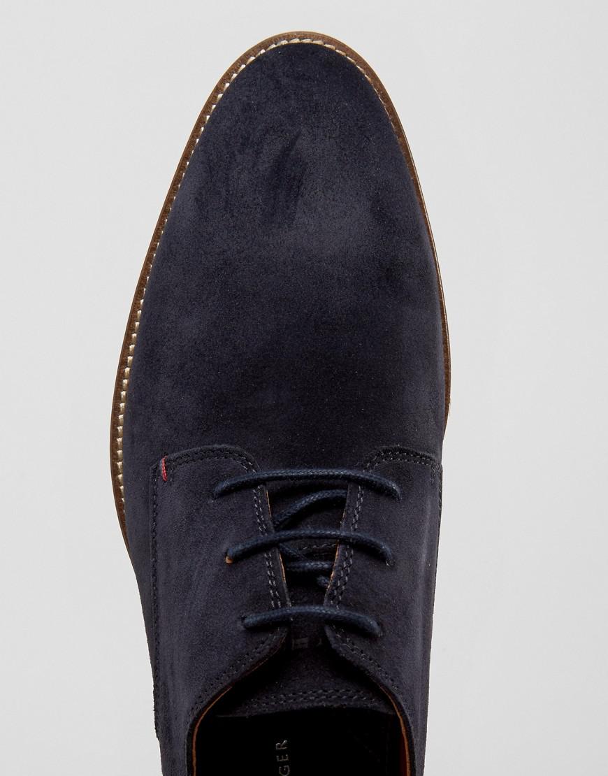 tommy hilfiger suede derby shoes