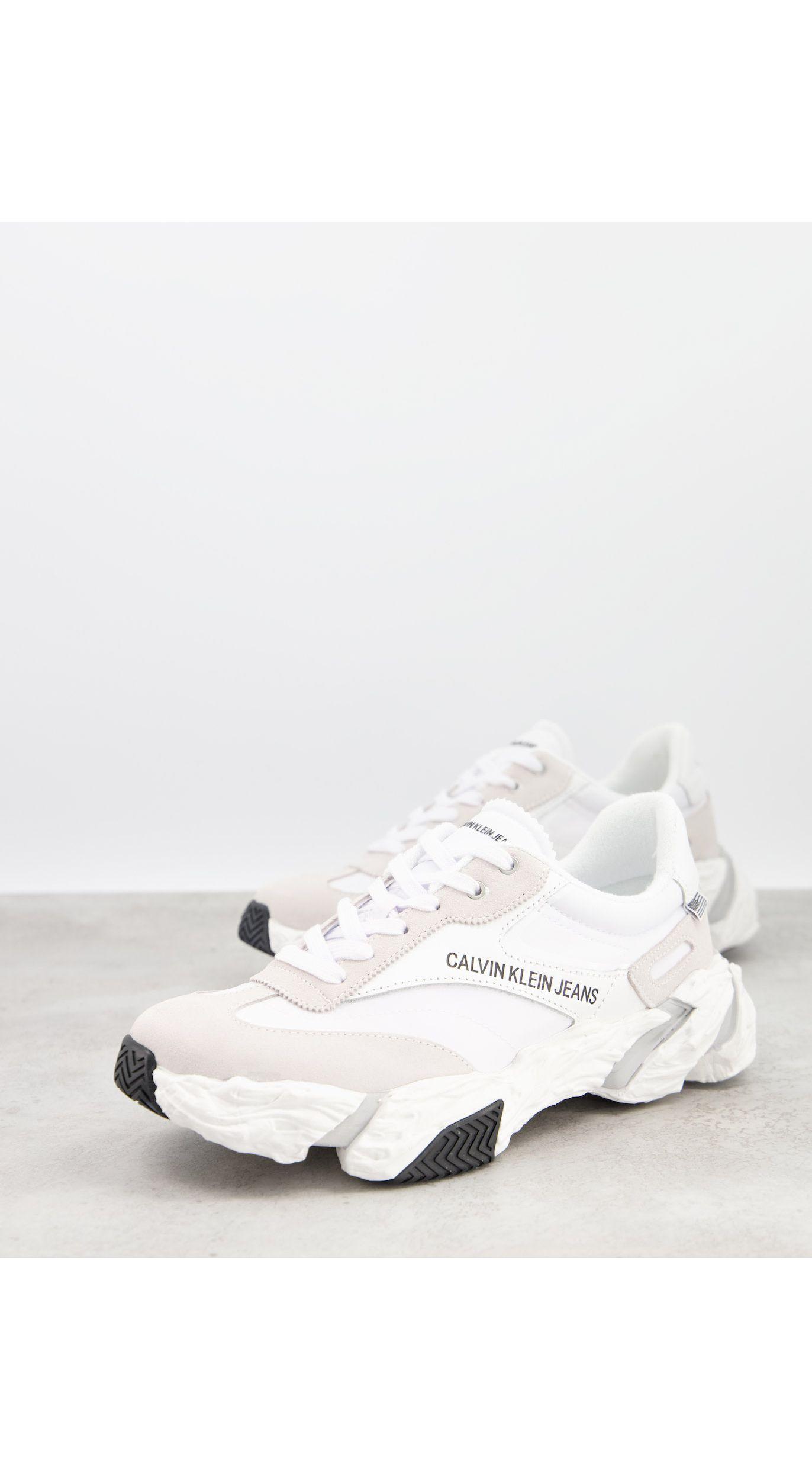 Calvin Klein Jeans Solaris Trainers in White for Men | Lyst