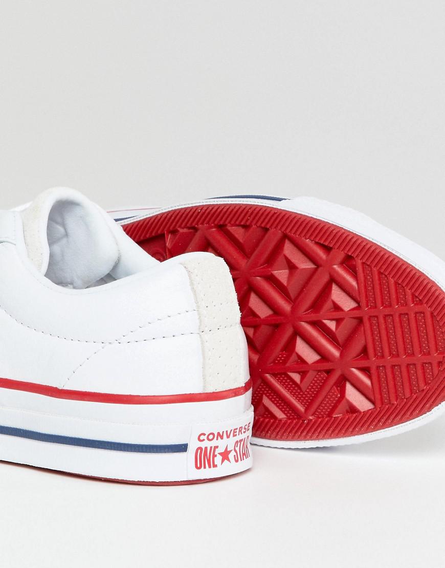 converse one star leather trainers
