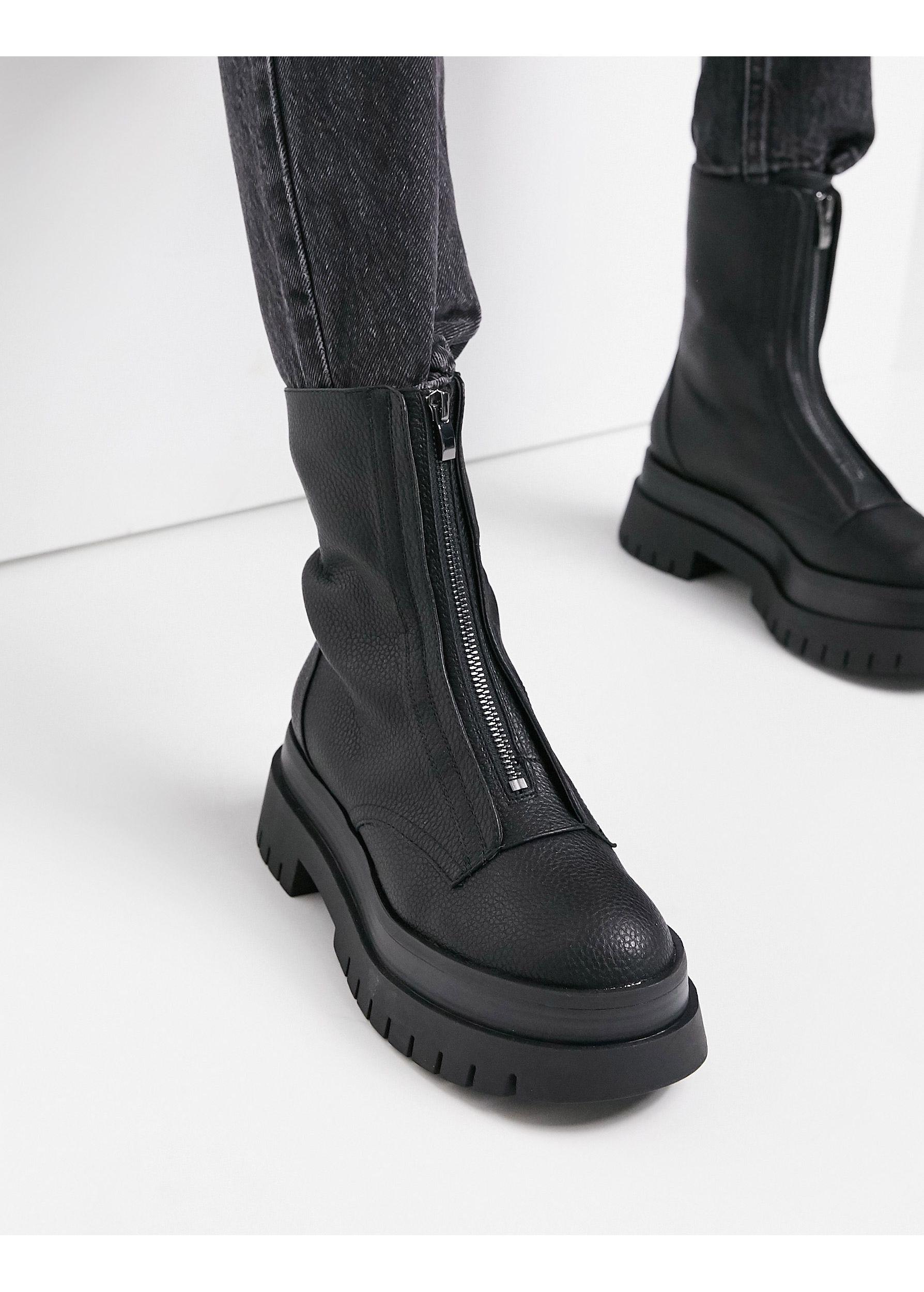 bershka plateau boots