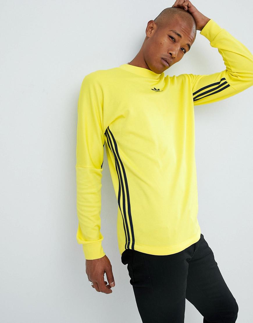 adidas Originals Authentic Long Sleeve Top In Yellow Dj2869 for Men - Lyst