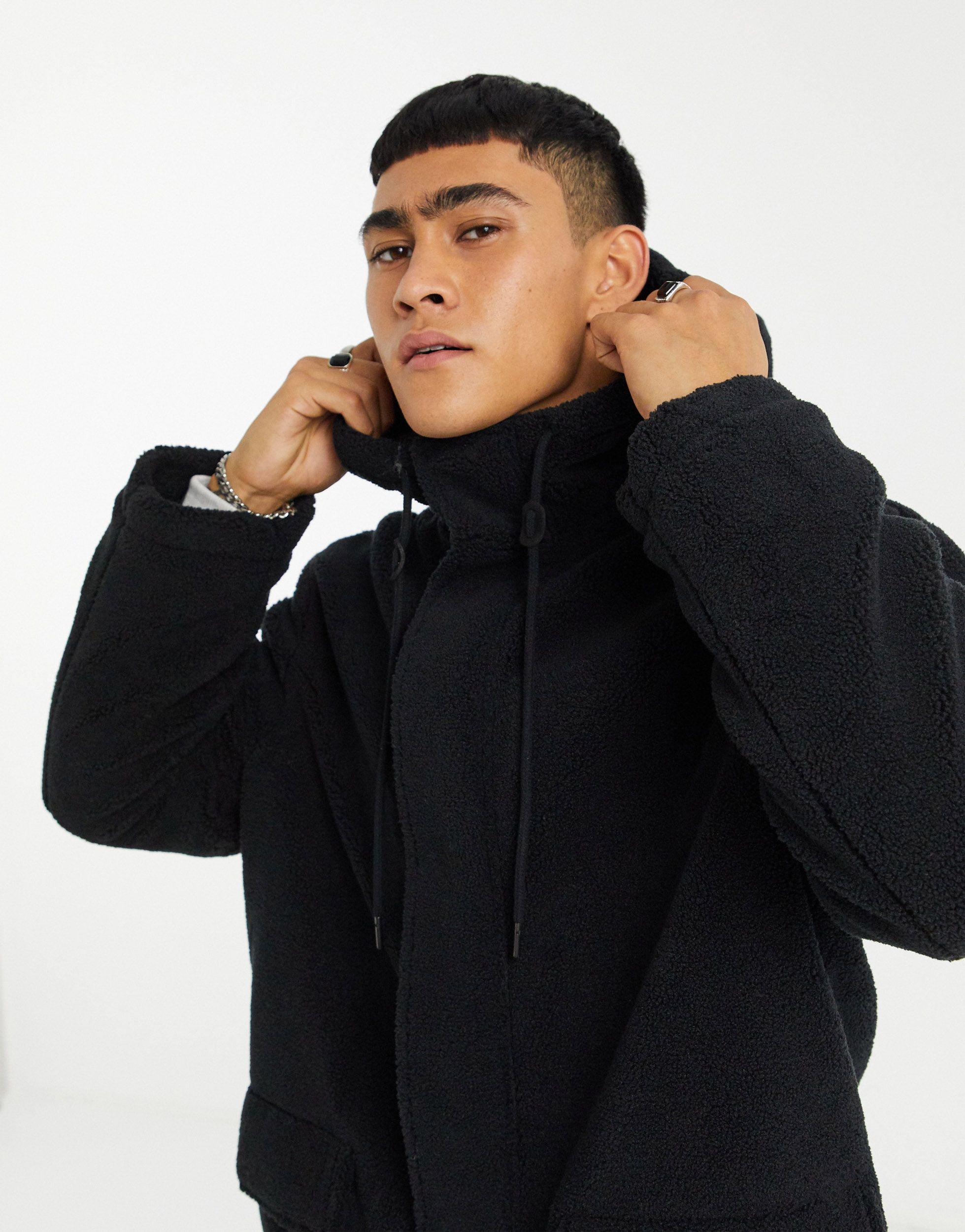 borg oversized jacket