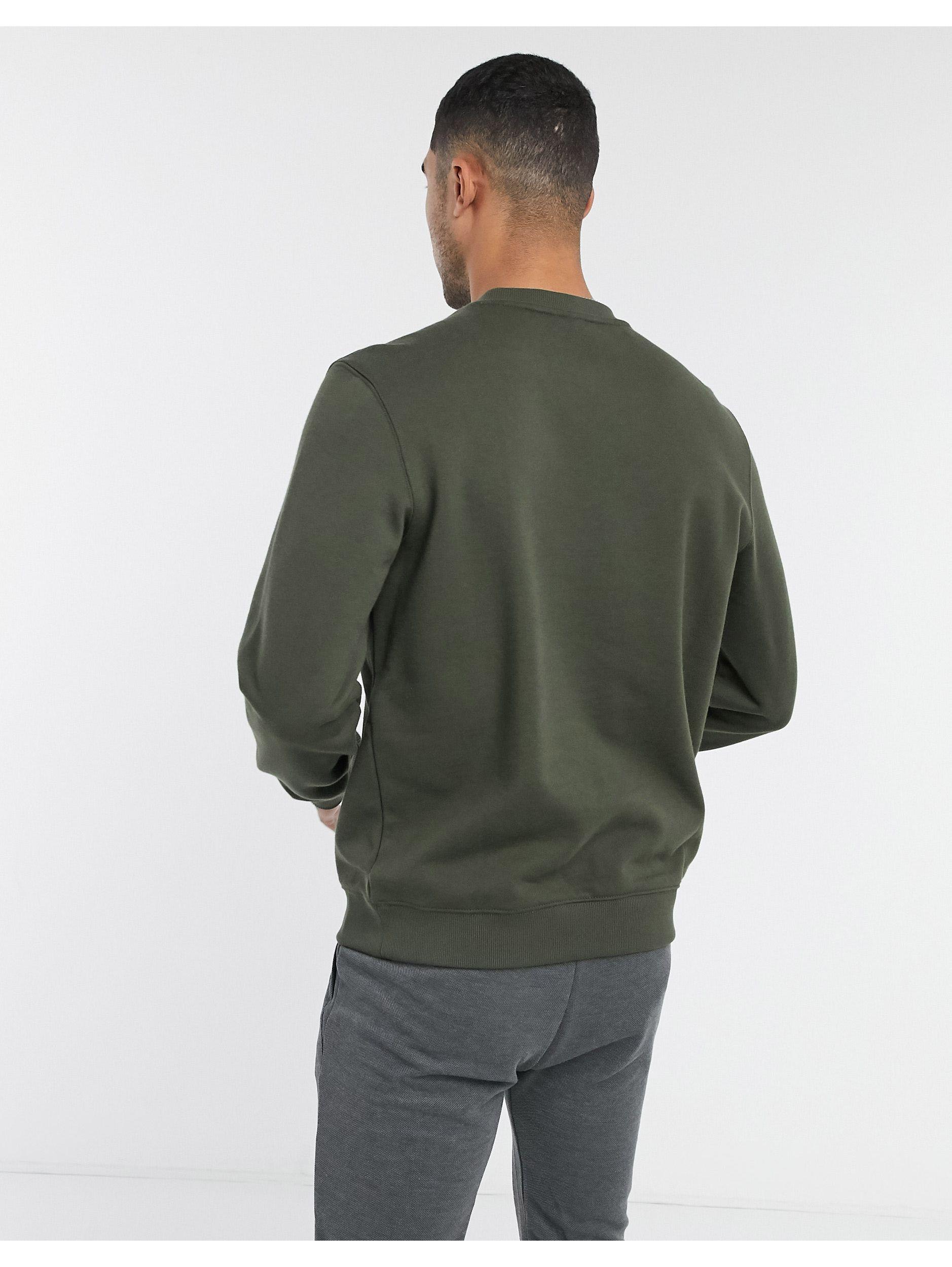 Olive green lacoste sweatshirt new arrivals