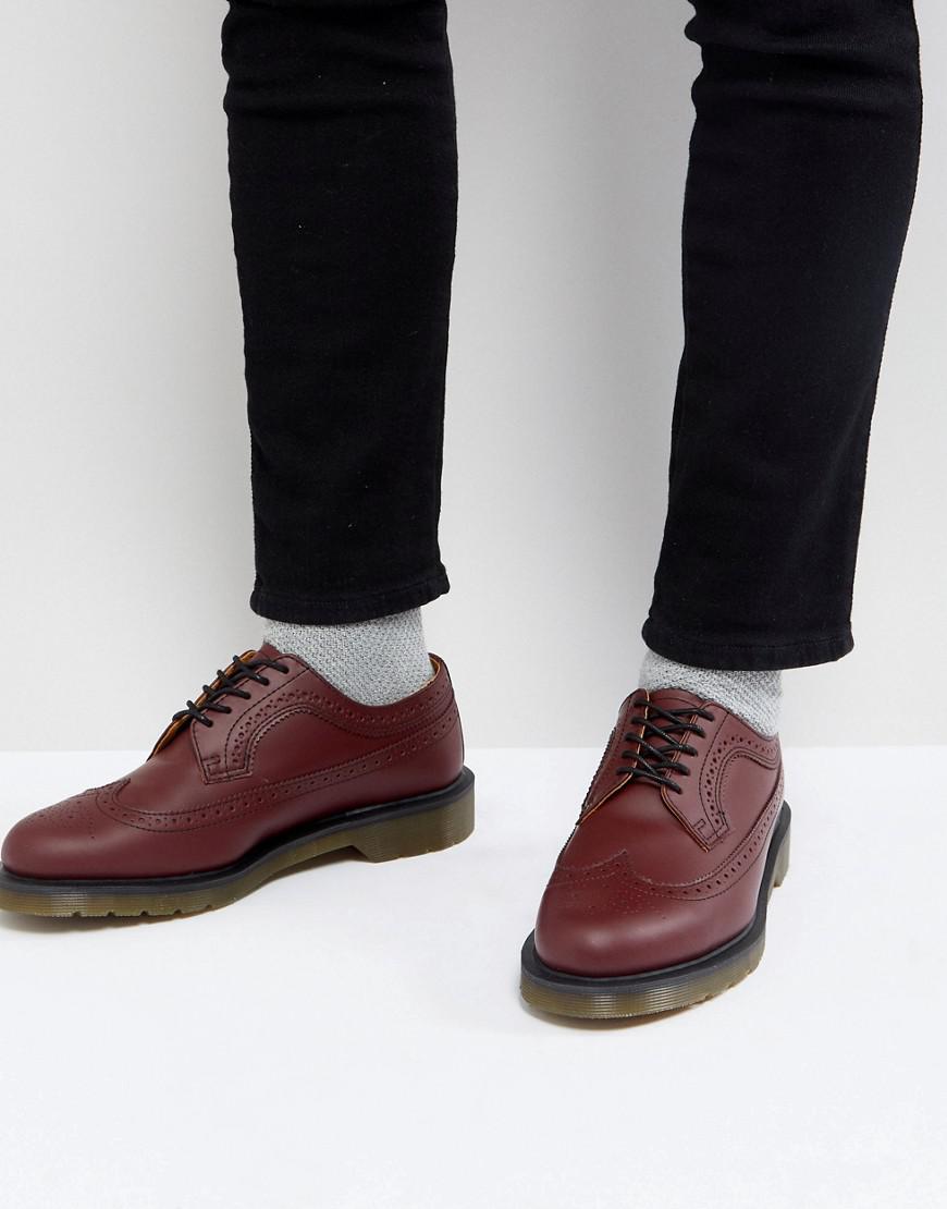 Dr. Martens 3989 Brogues in Red for Men | Lyst