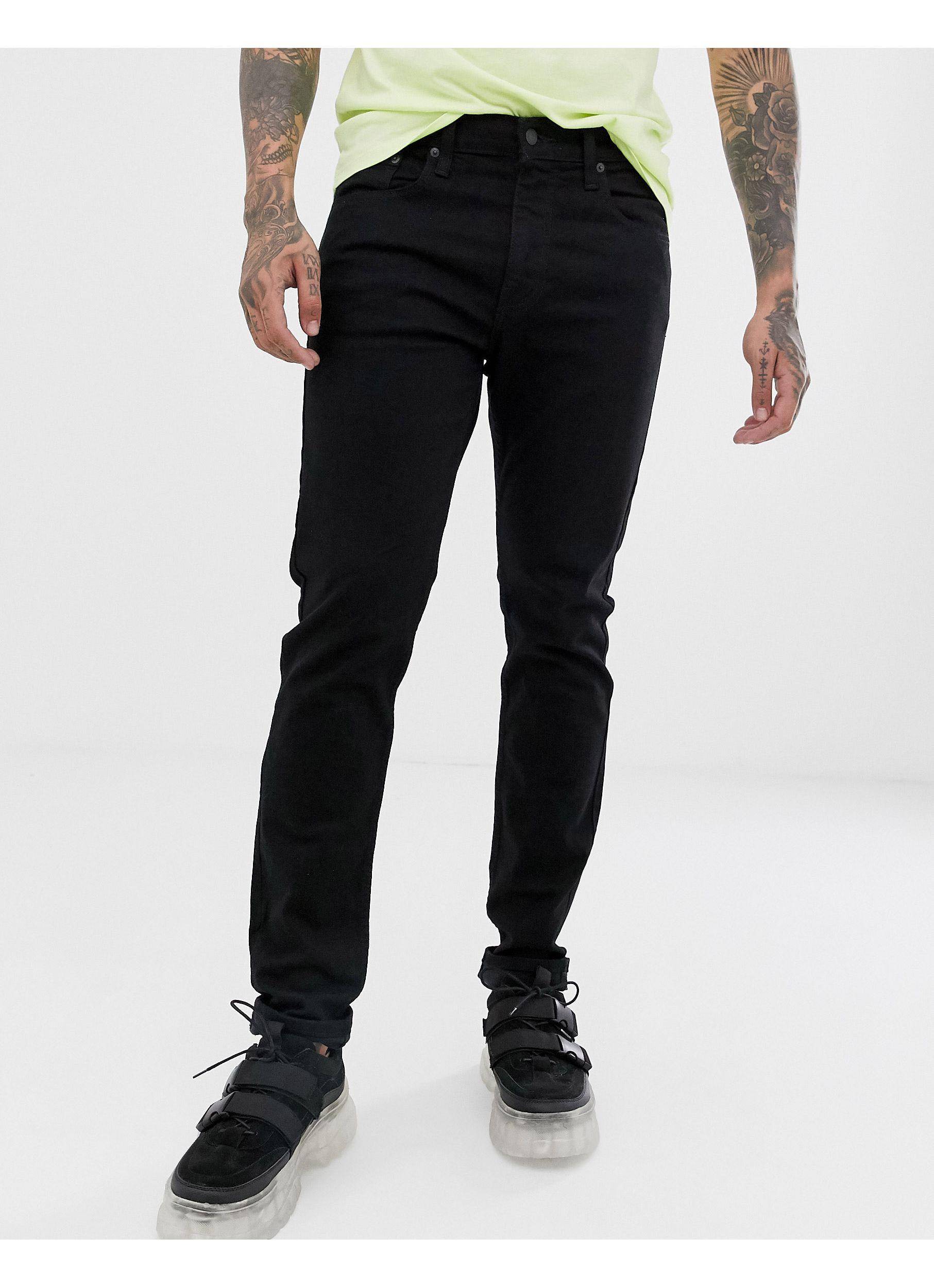 Levi's Denim Lo-ball 512 Slim Taper Fit Jeans in Black for Men | Lyst UK