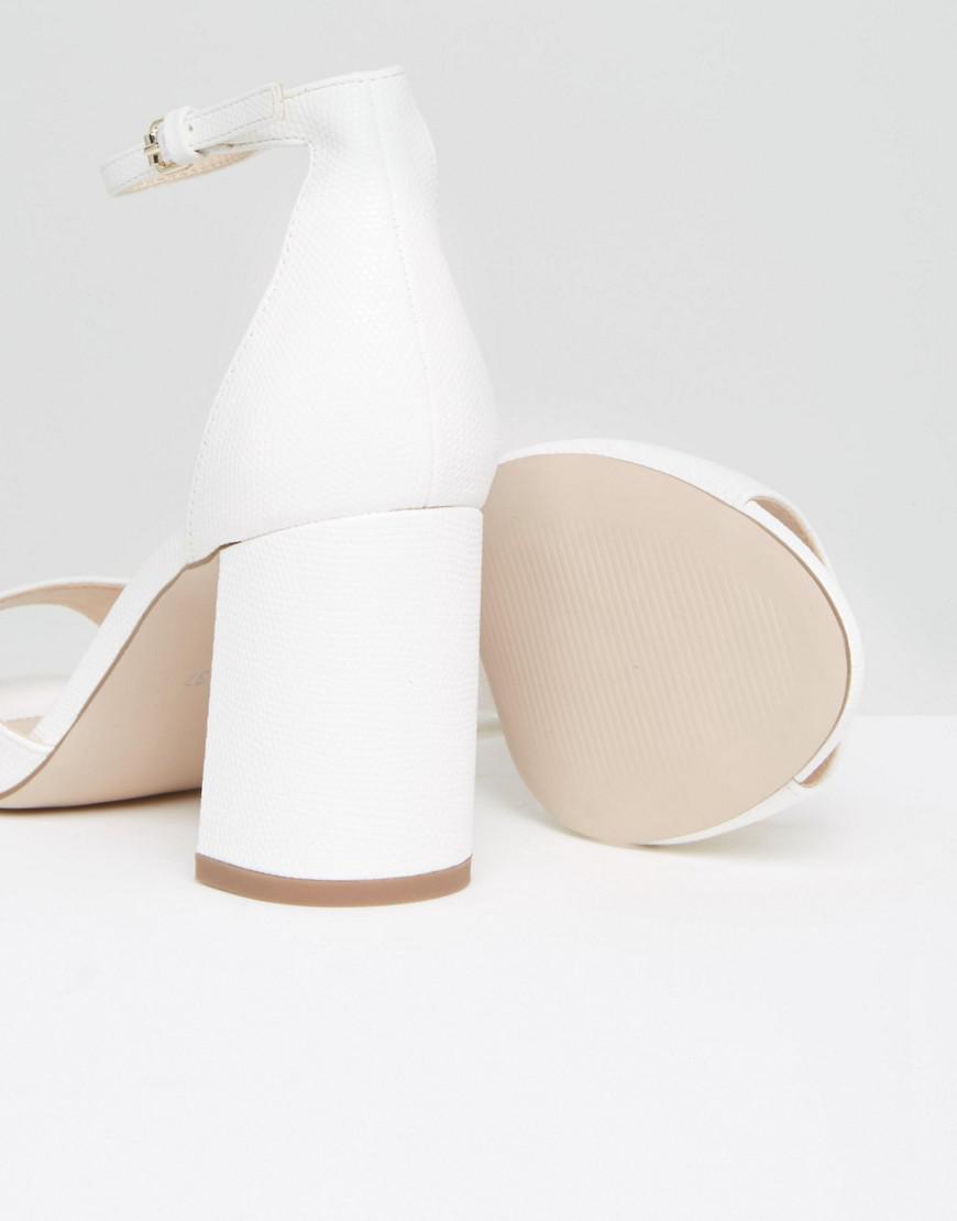 white block mid heels