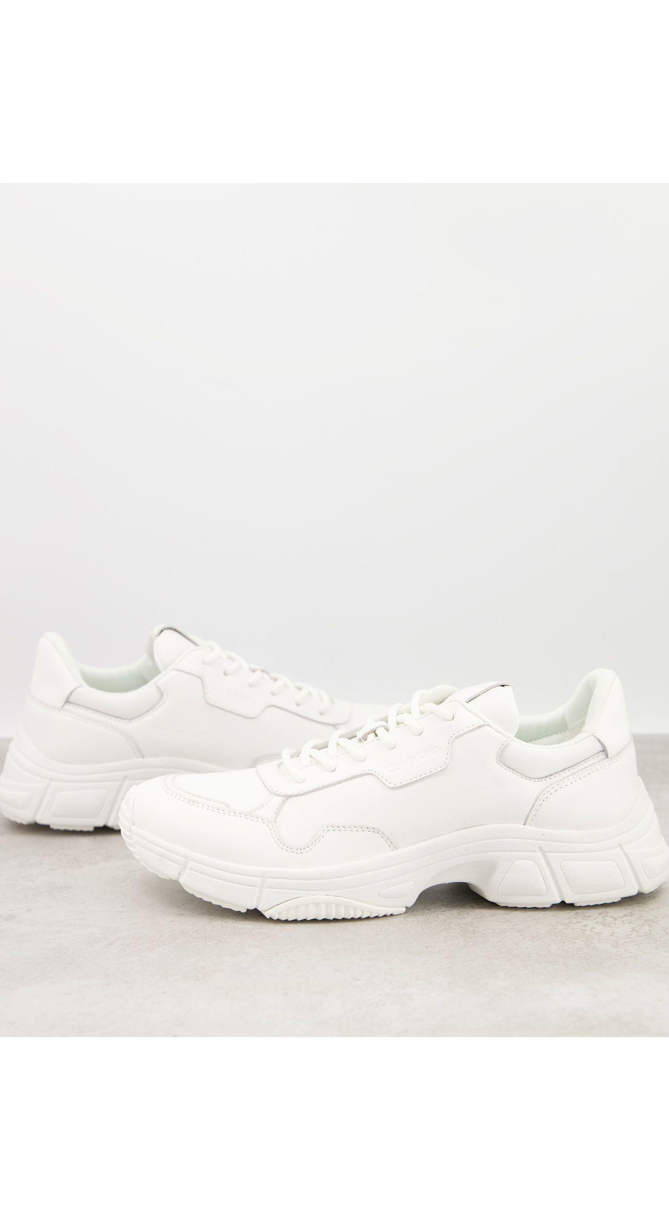 Calvin Klein Rubber Demos Chunky Trainers in White for Men - Lyst