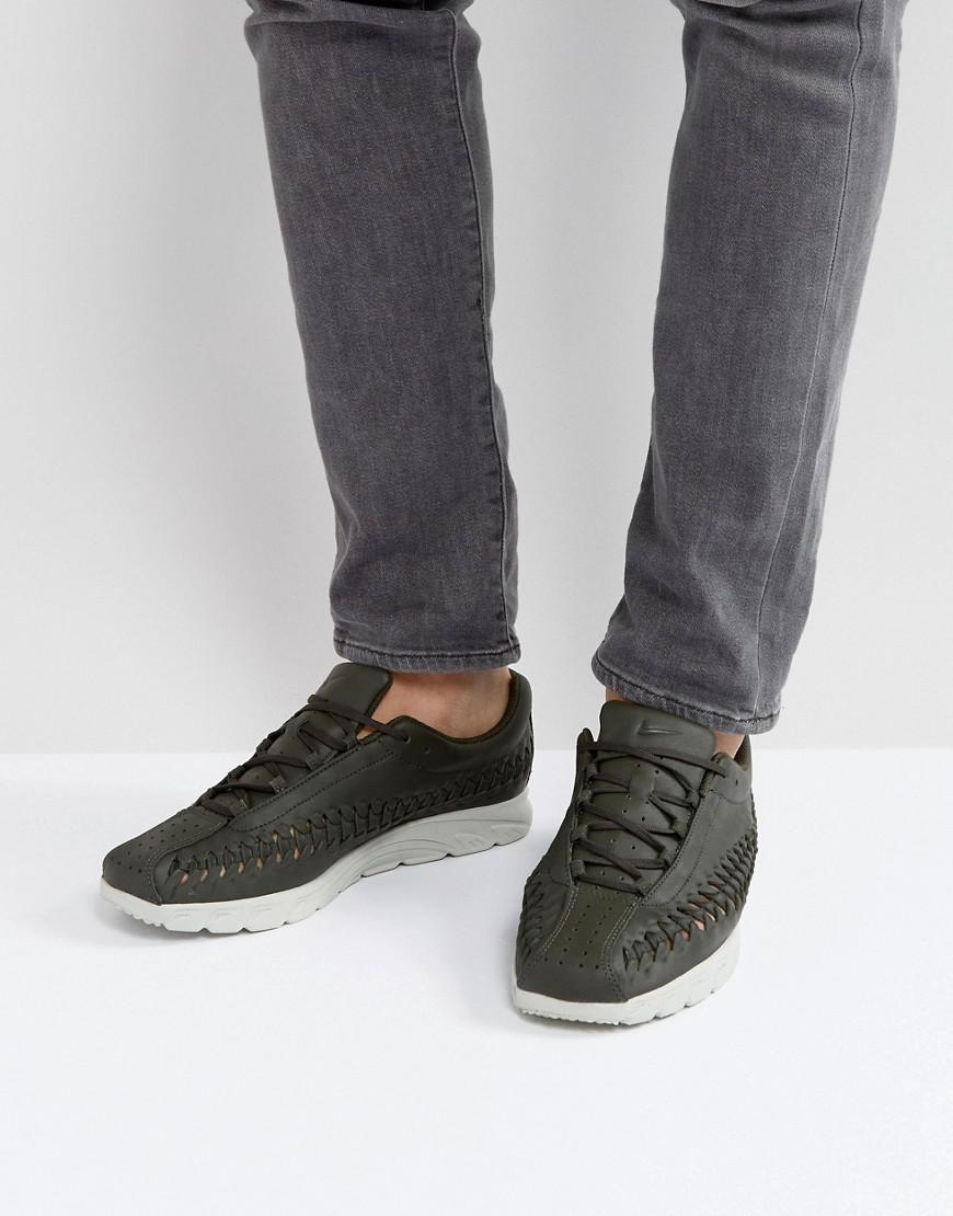 Nike Leather Mayfly Woven Trainers In Grey 3132 302 In Grey For Men Lyst