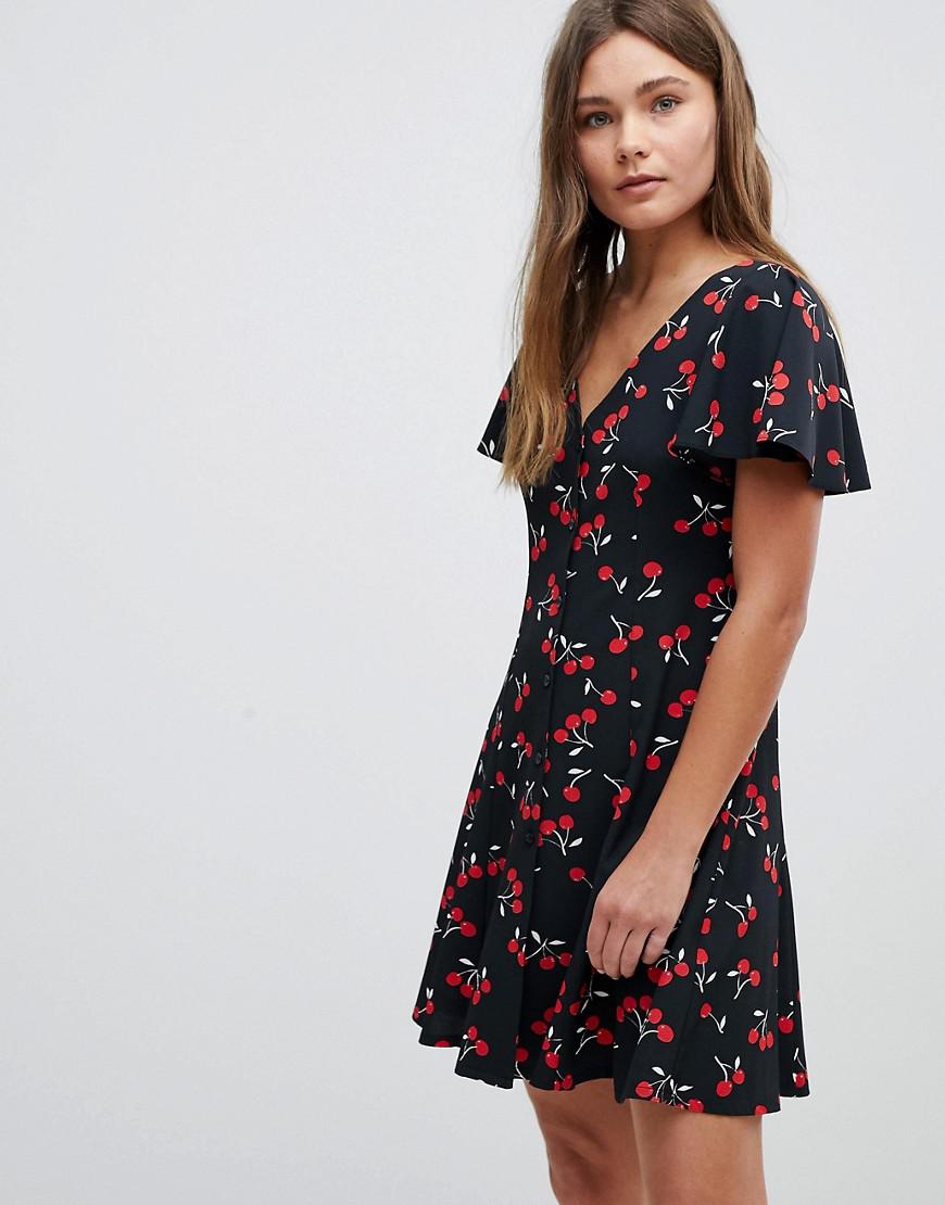 cherry print sundress