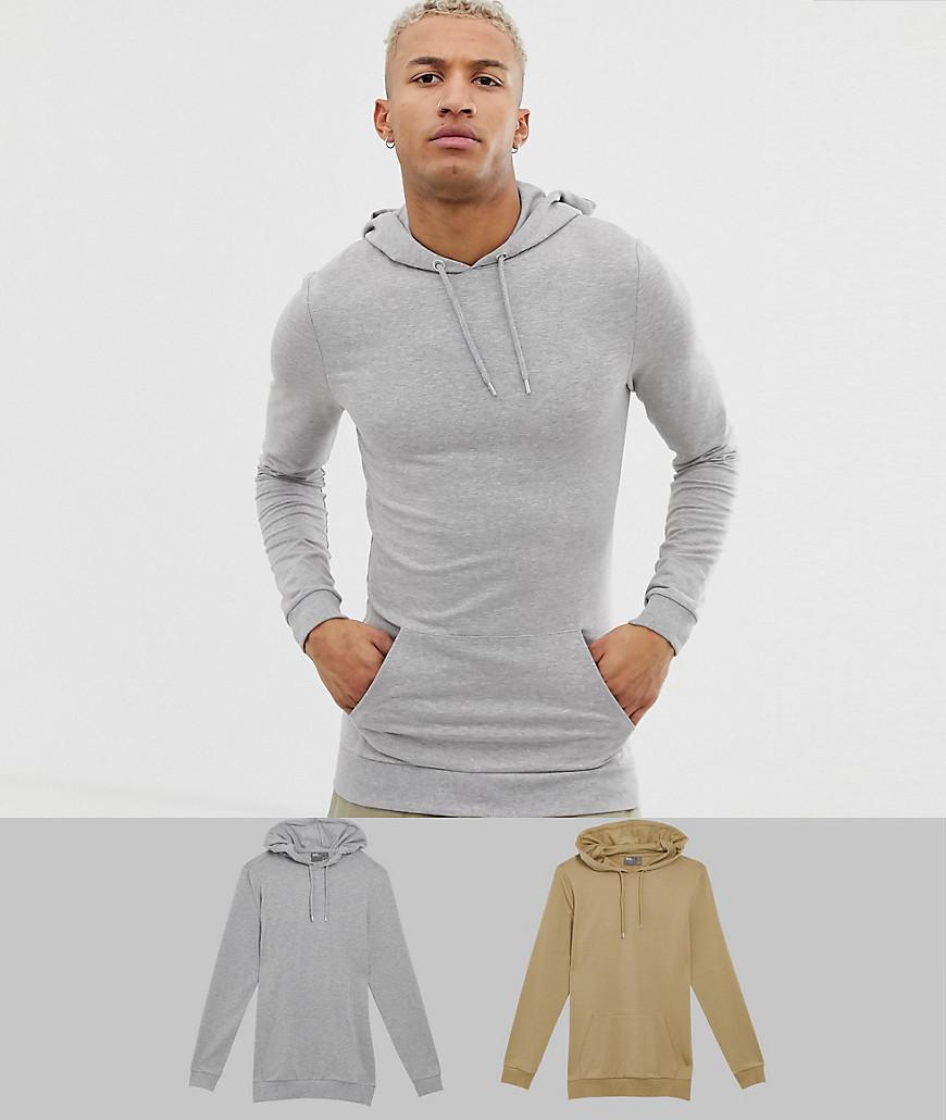 asos muscle fit hoodie