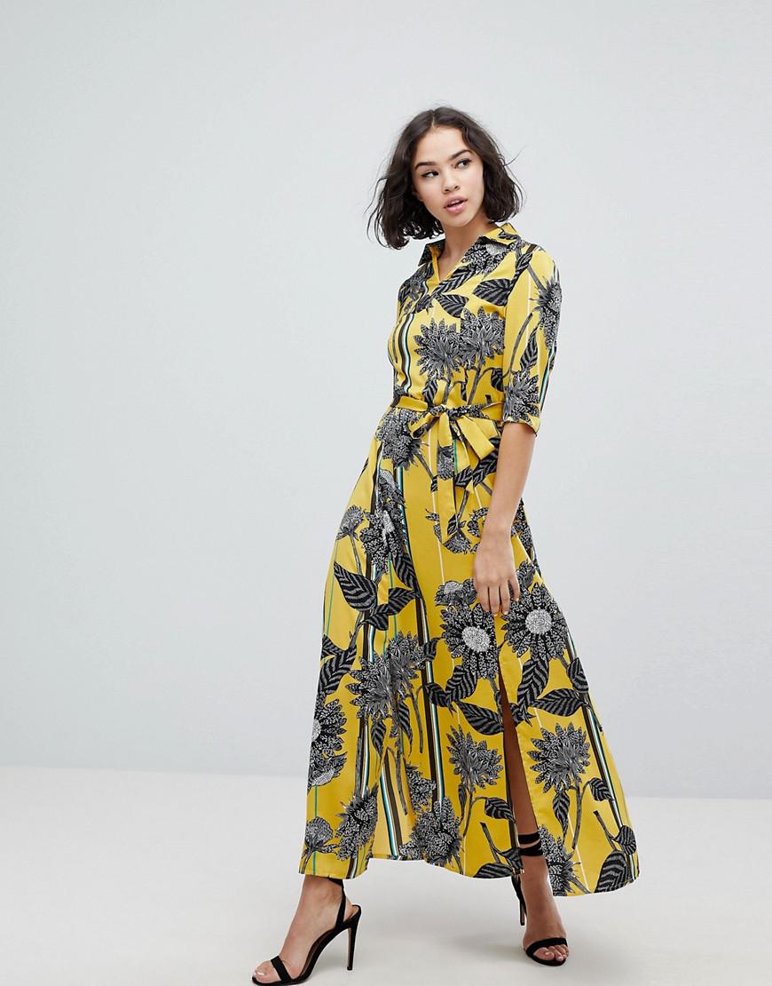 maxi dress with sunflowers