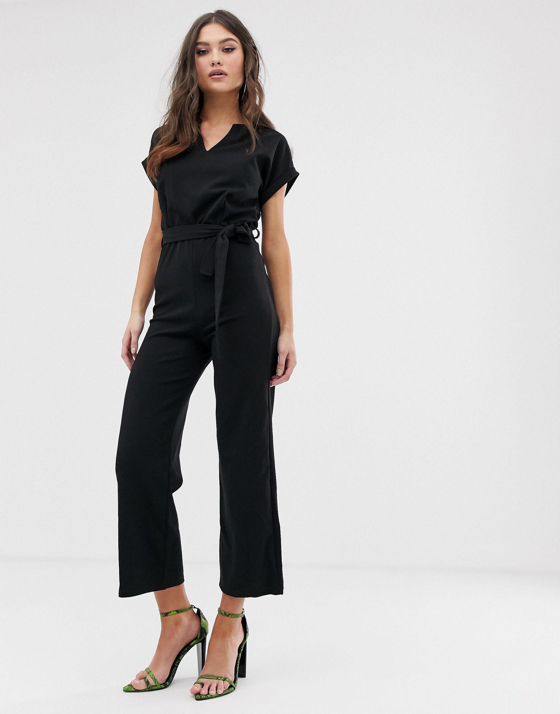Boohoo basic tailored wide leg jumpsuit Clearance
