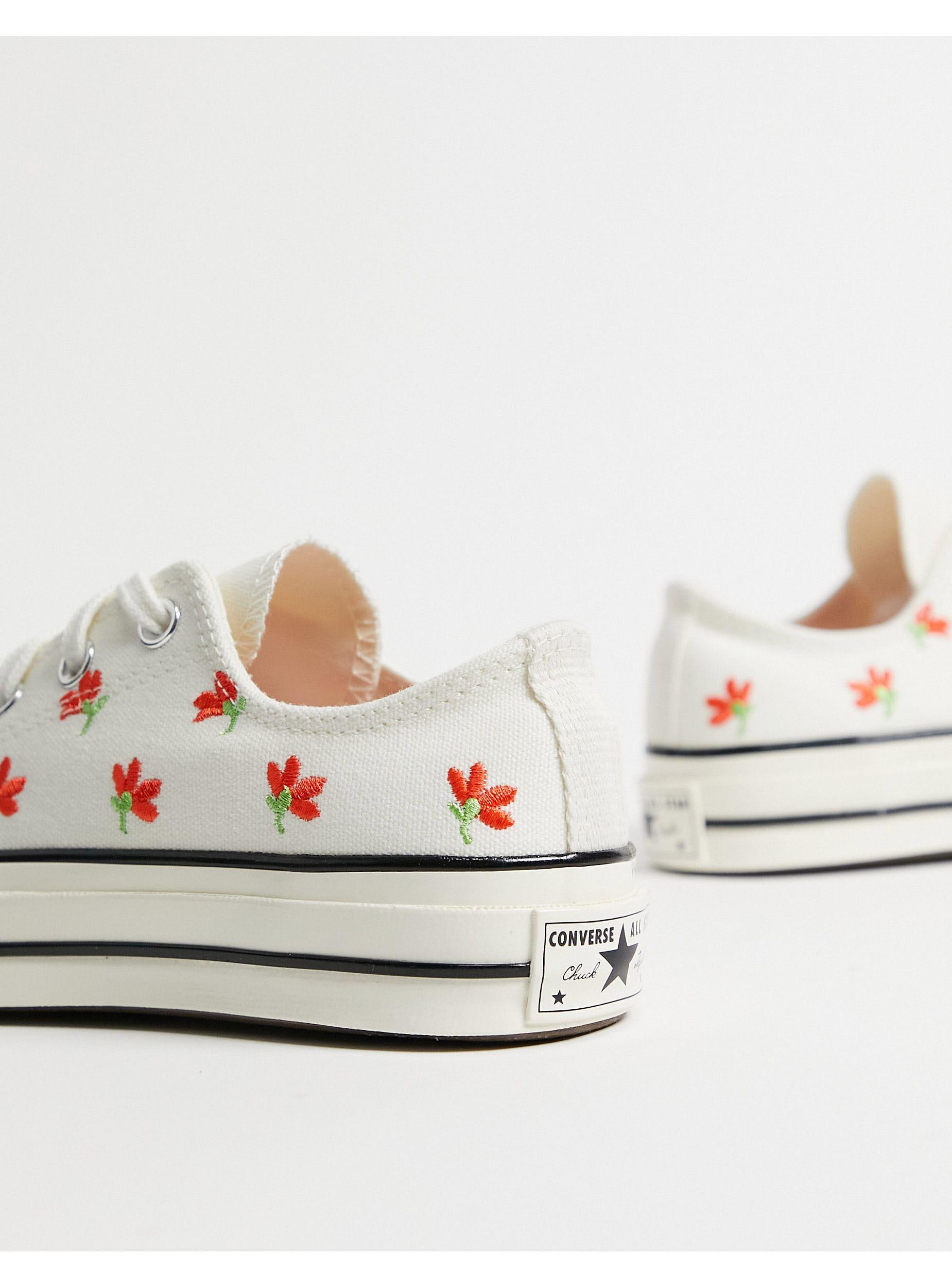converse fiori basse
