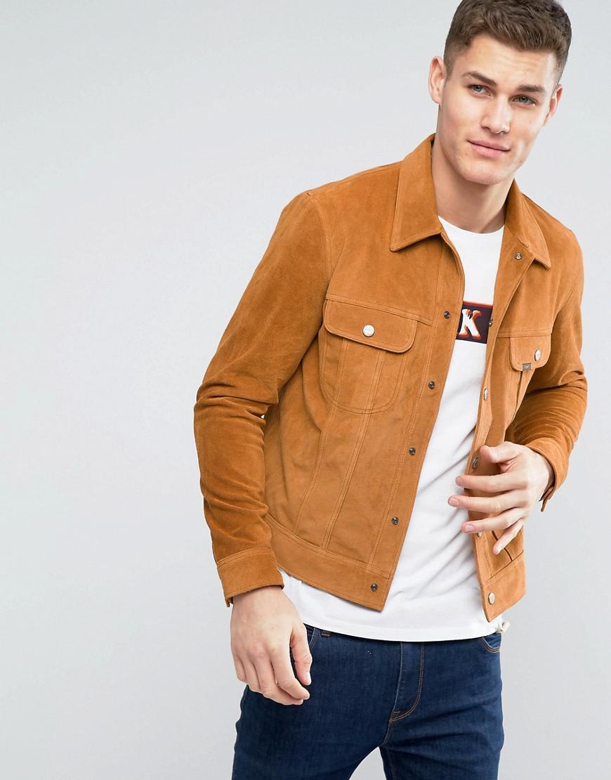 Lee Jeans Suede Jacket for Men Lyst UK