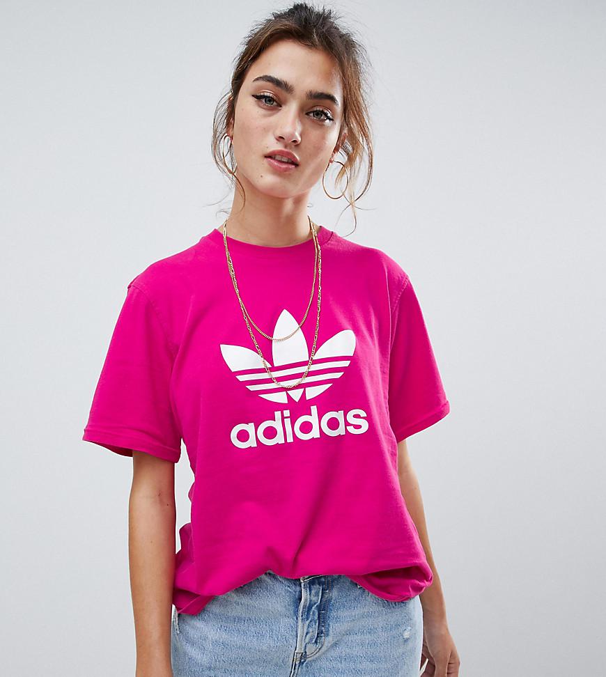 pink trefoil adidas shirt