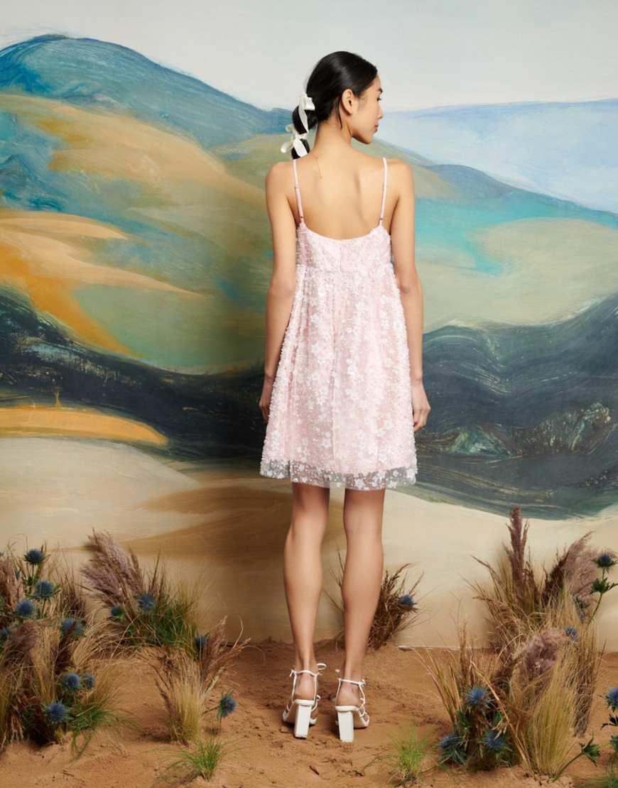 Sister Jane Dream Floral Beaded Mini Dress in Black | Lyst UK