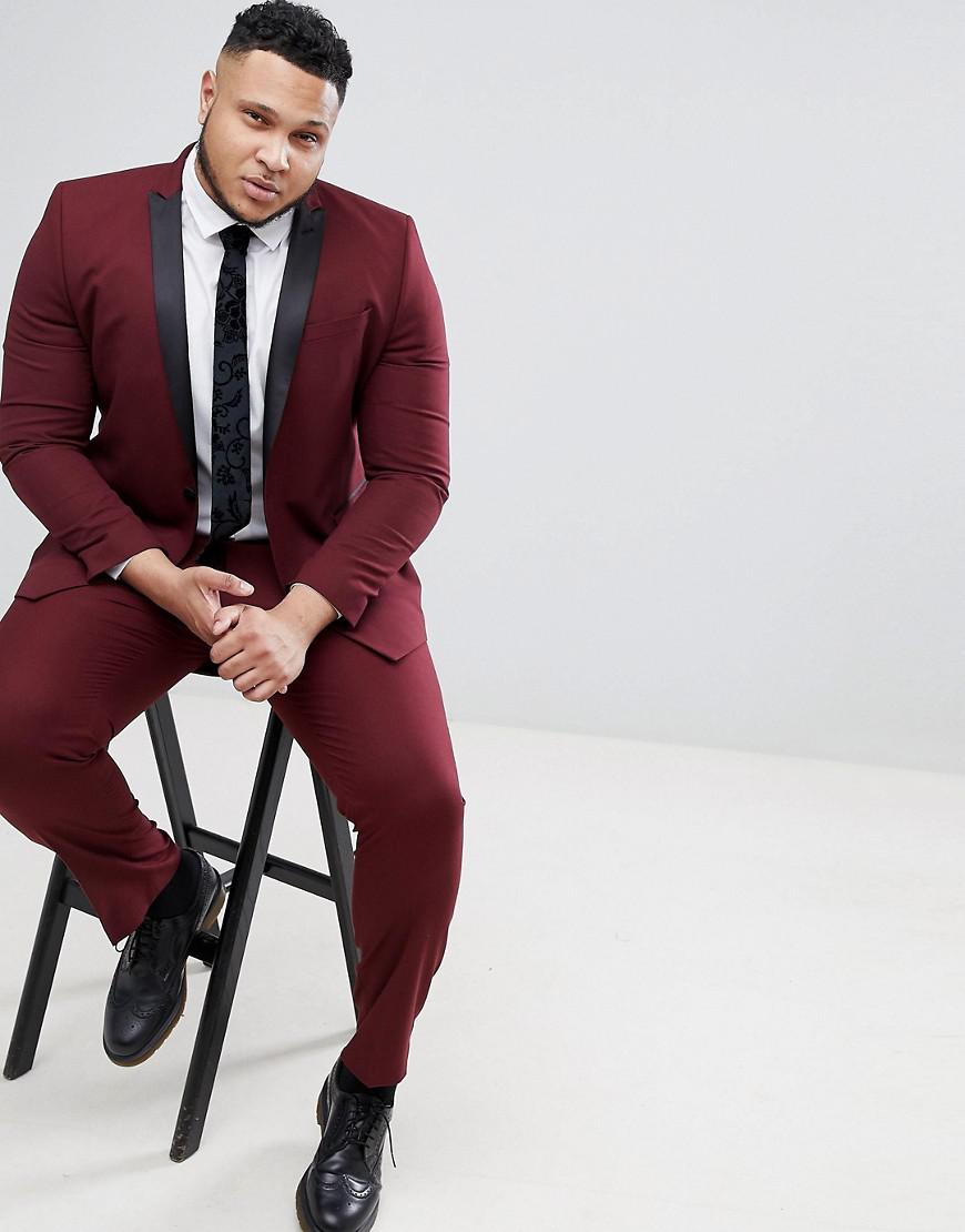 dark red tuxedo jacket