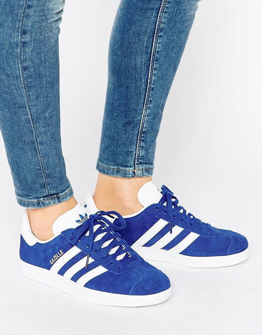 adidas blue suede sneakers
