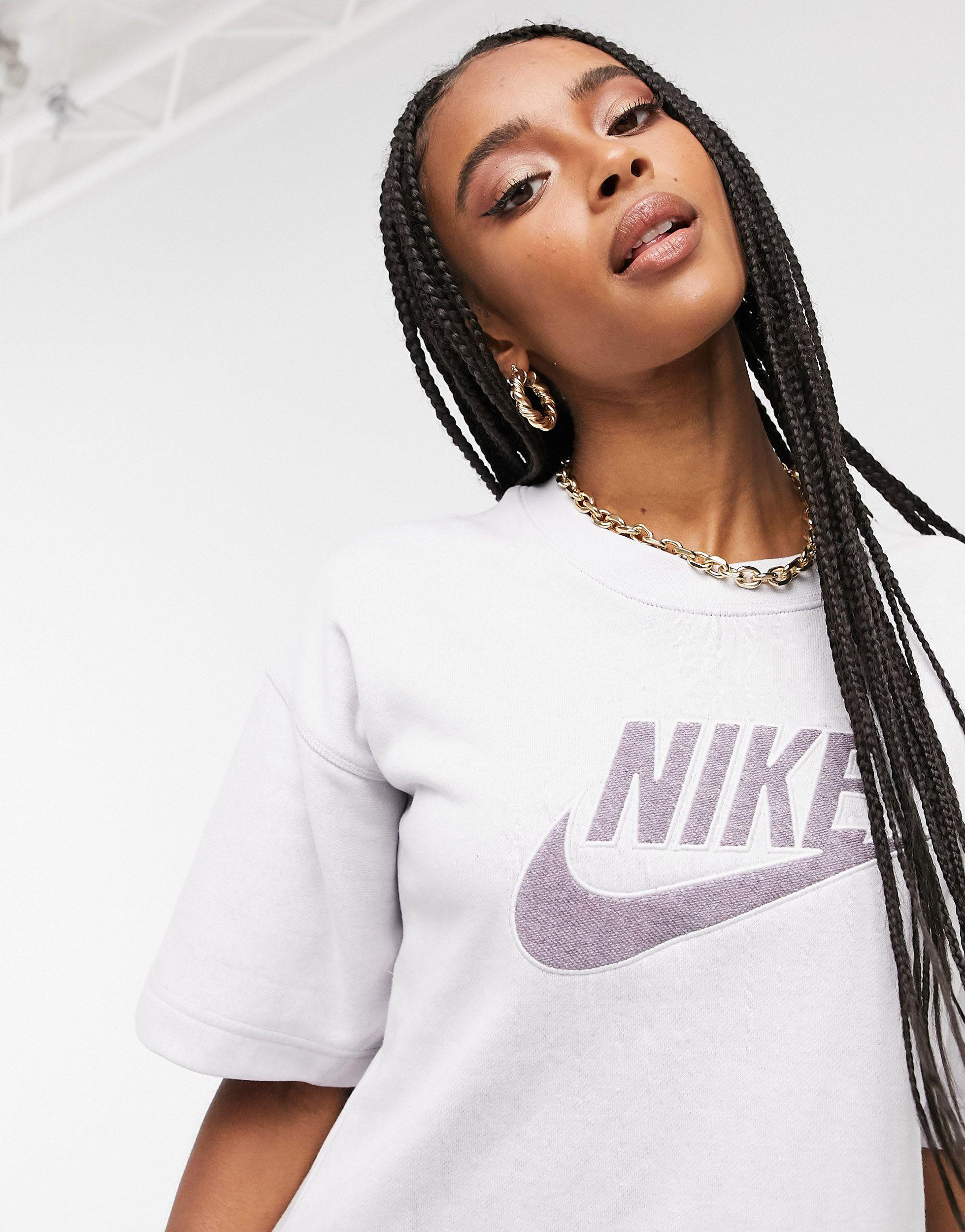 Nike Move To Zero Sweatshirt Dress in Gray | Lyst