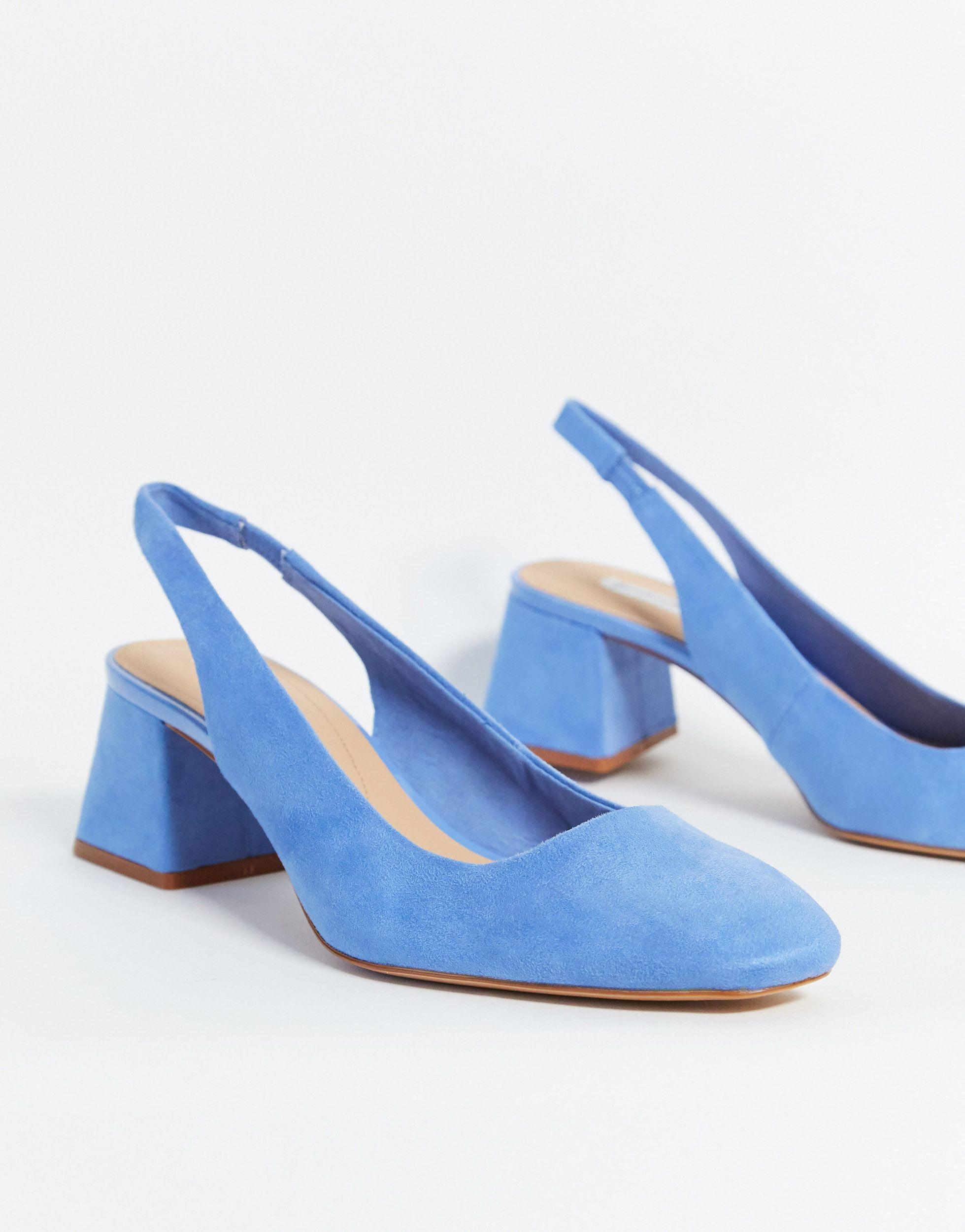 Zapatos con tira trasera en azul Stradivarius de color Azul Lyst