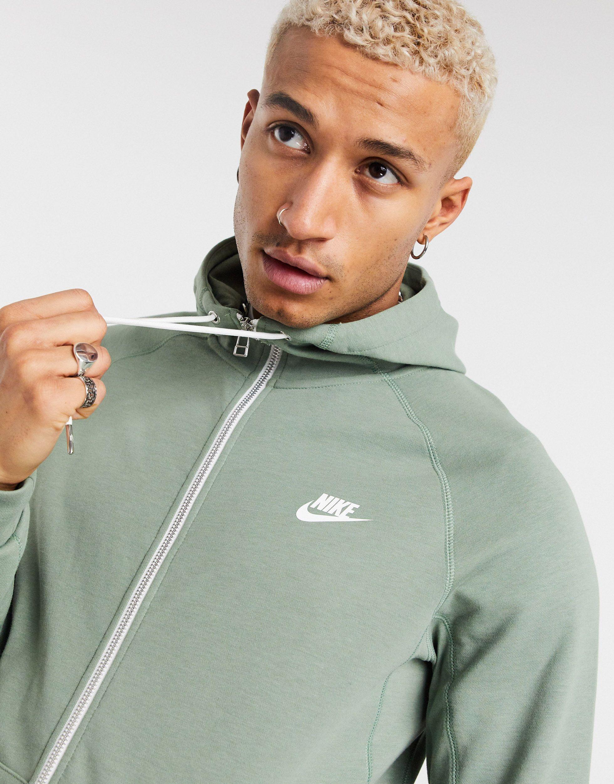 Nike Zip Through Hoodie in Light Green (Green) for Men | Lyst Australia