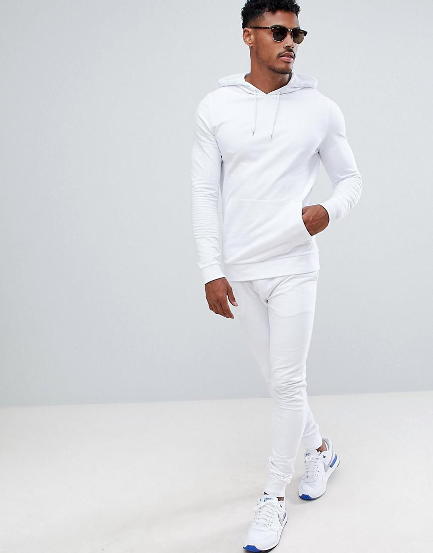 asos white tracksuit