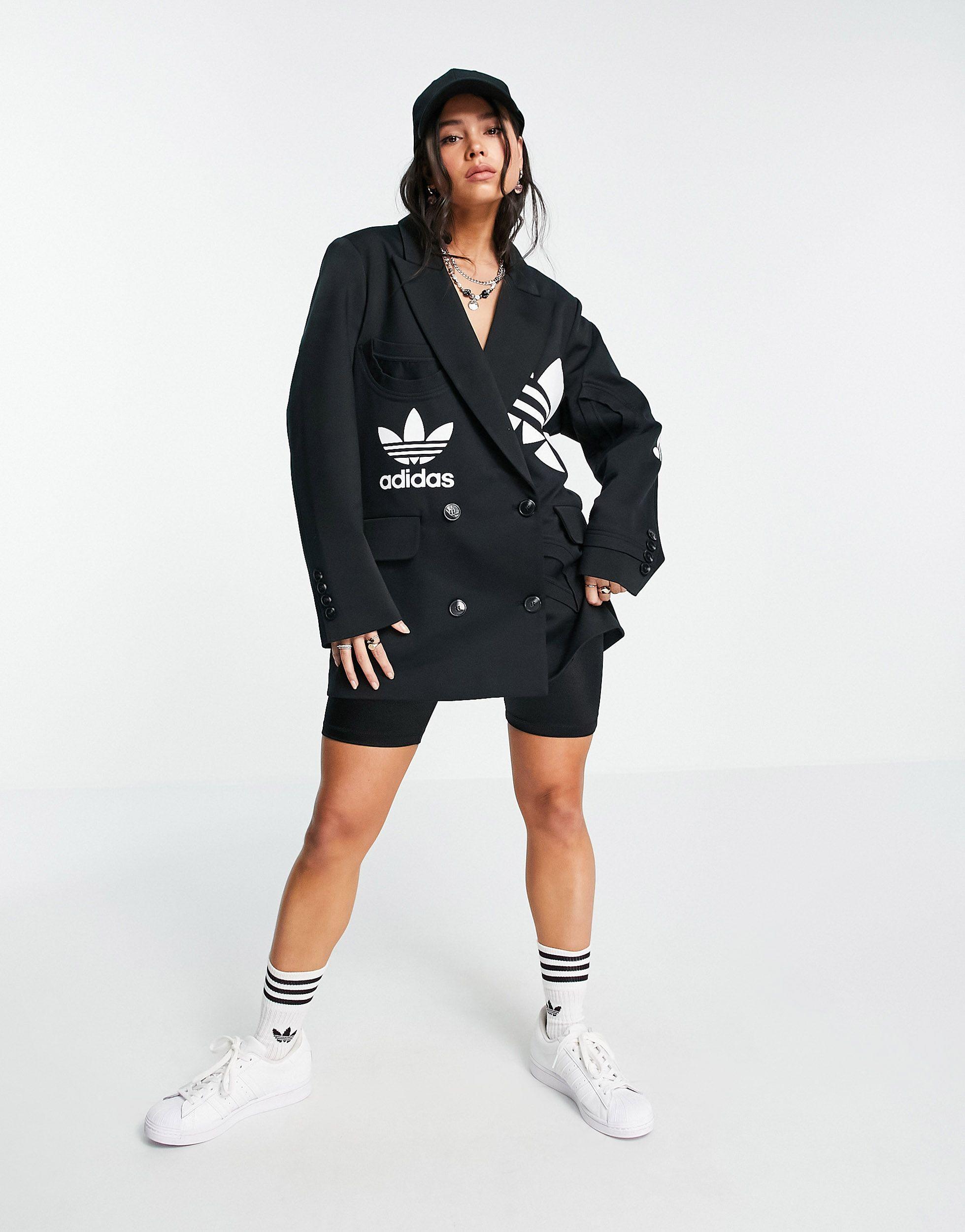 adidas Originals X Dry Clean Only Oversized Blazer in Black | Lyst UK