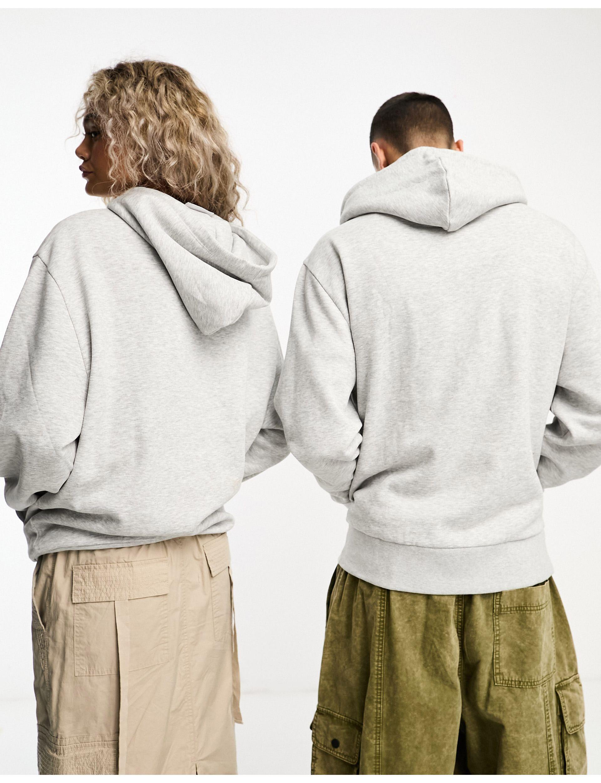 Collusion Unisex Logo Hoodie in Gray Lyst