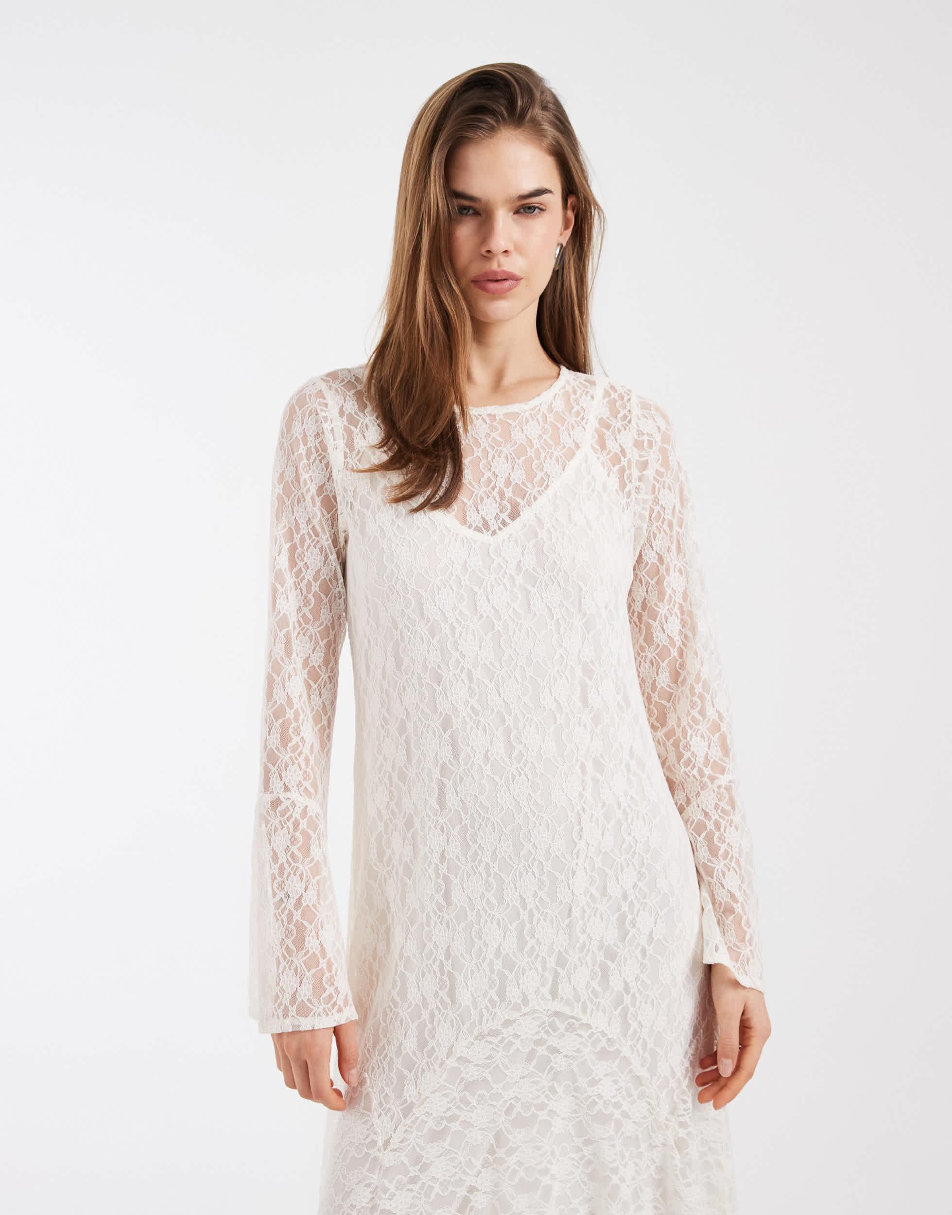 chinese dress ladies VERO MODA White V Neck Strappy Dress