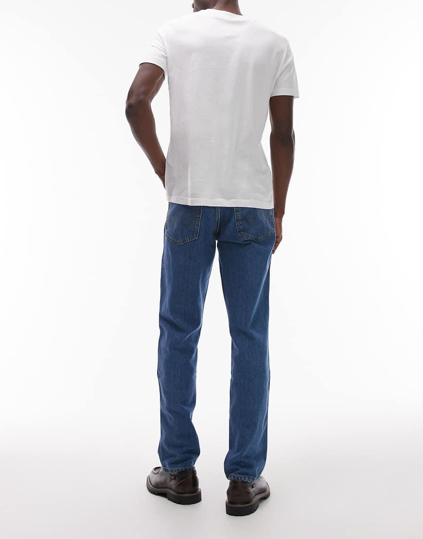 Wrangler Texas Straight Fit Jeans in Blue for Men Lyst UK