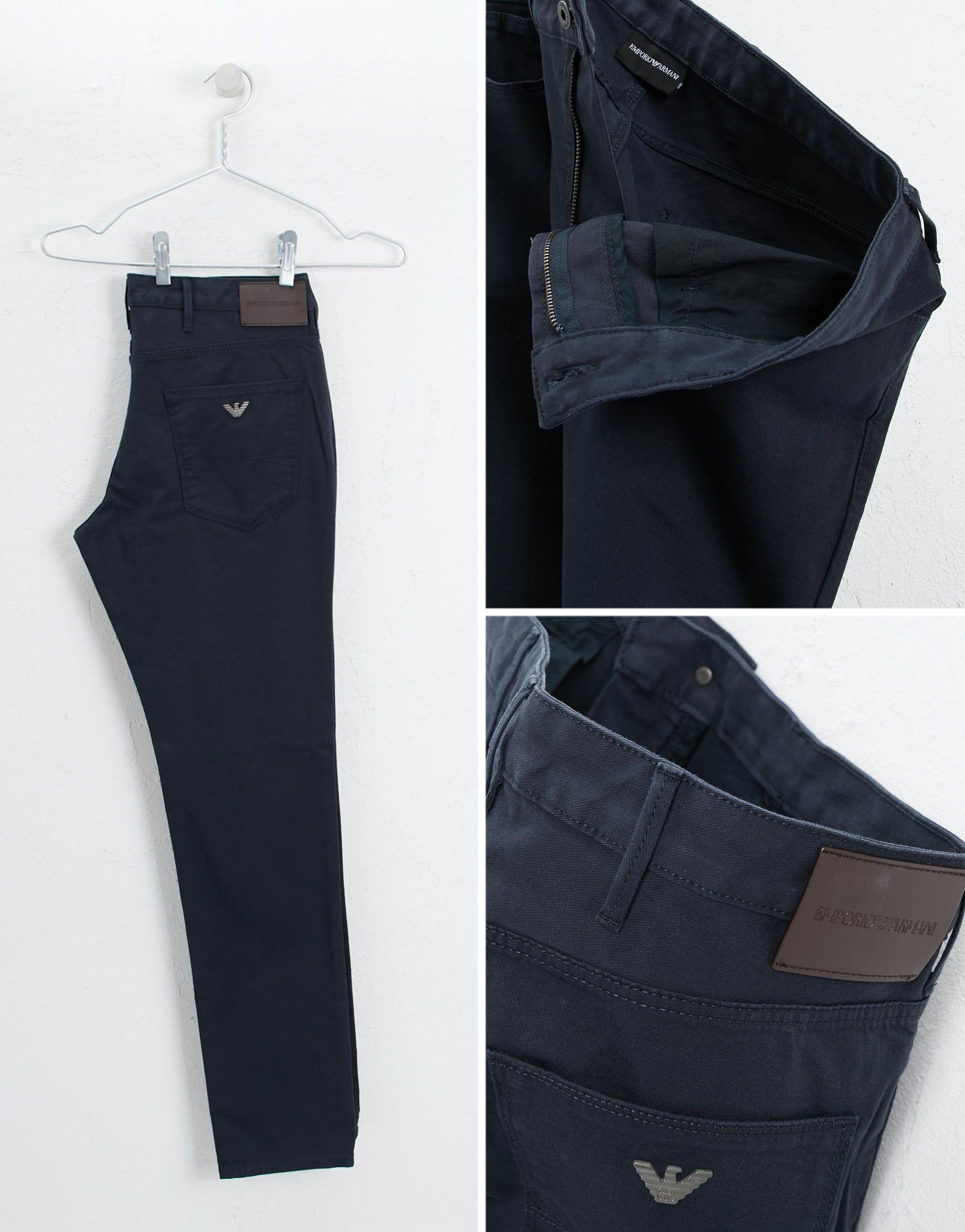 Emporio Armani J06 Slim Fit Stretch Gabardine Pocket Jeans in