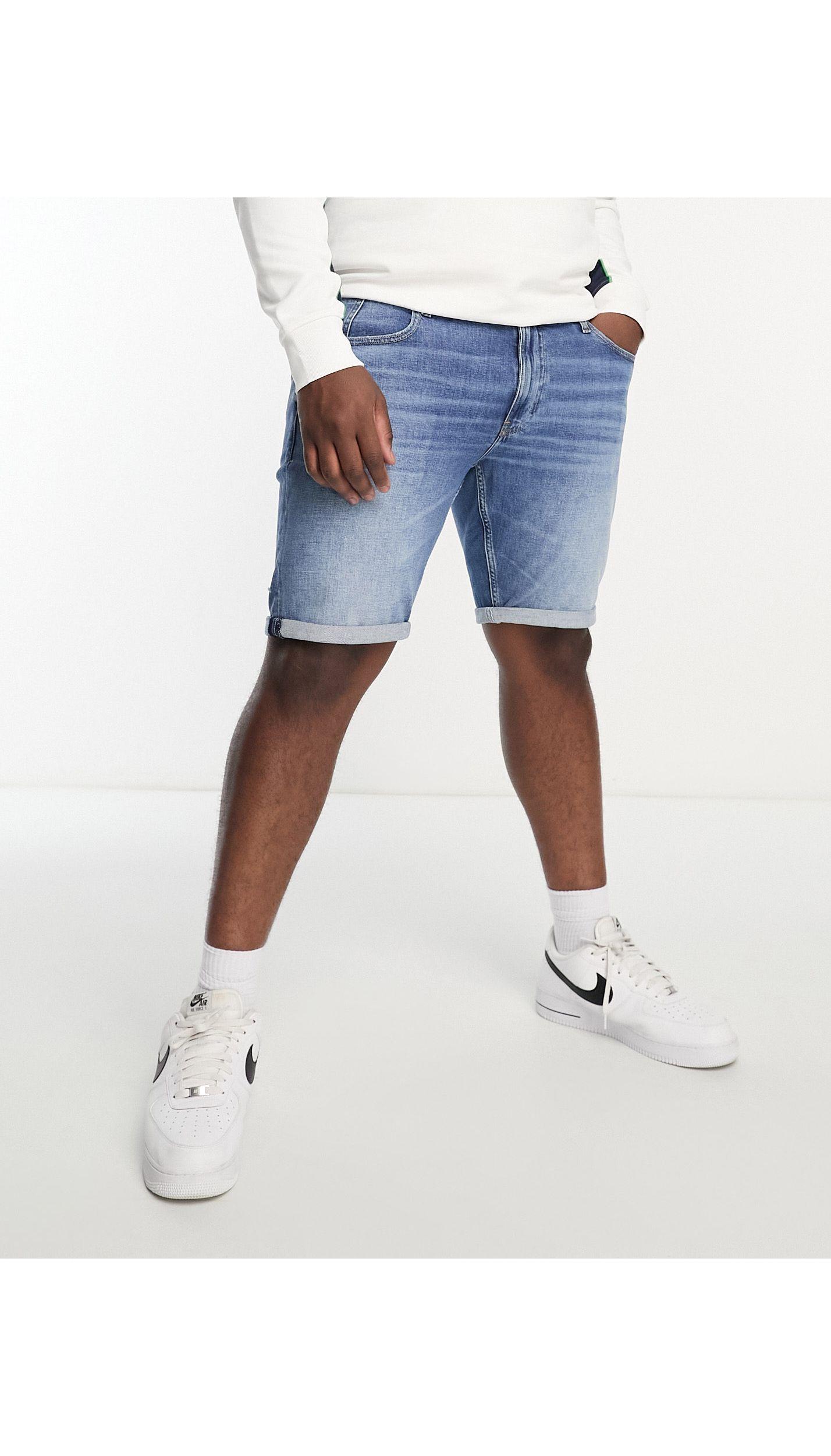 Tommy Hilfiger Big & Tall Denim Shorts in Blue for Men | Lyst