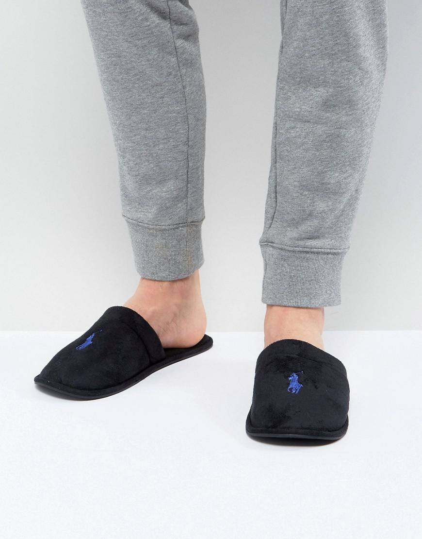 Ralph Lauren Summitt Slippers in Black 