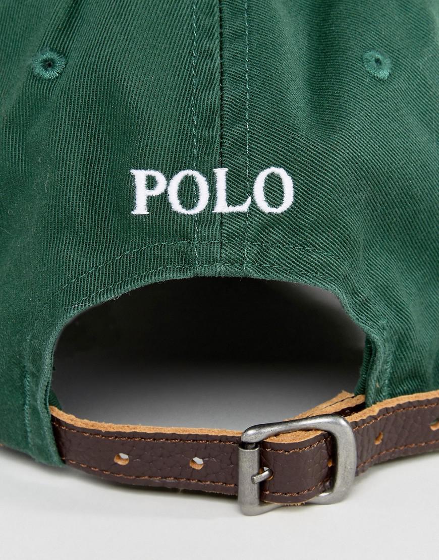 dark green polo hat