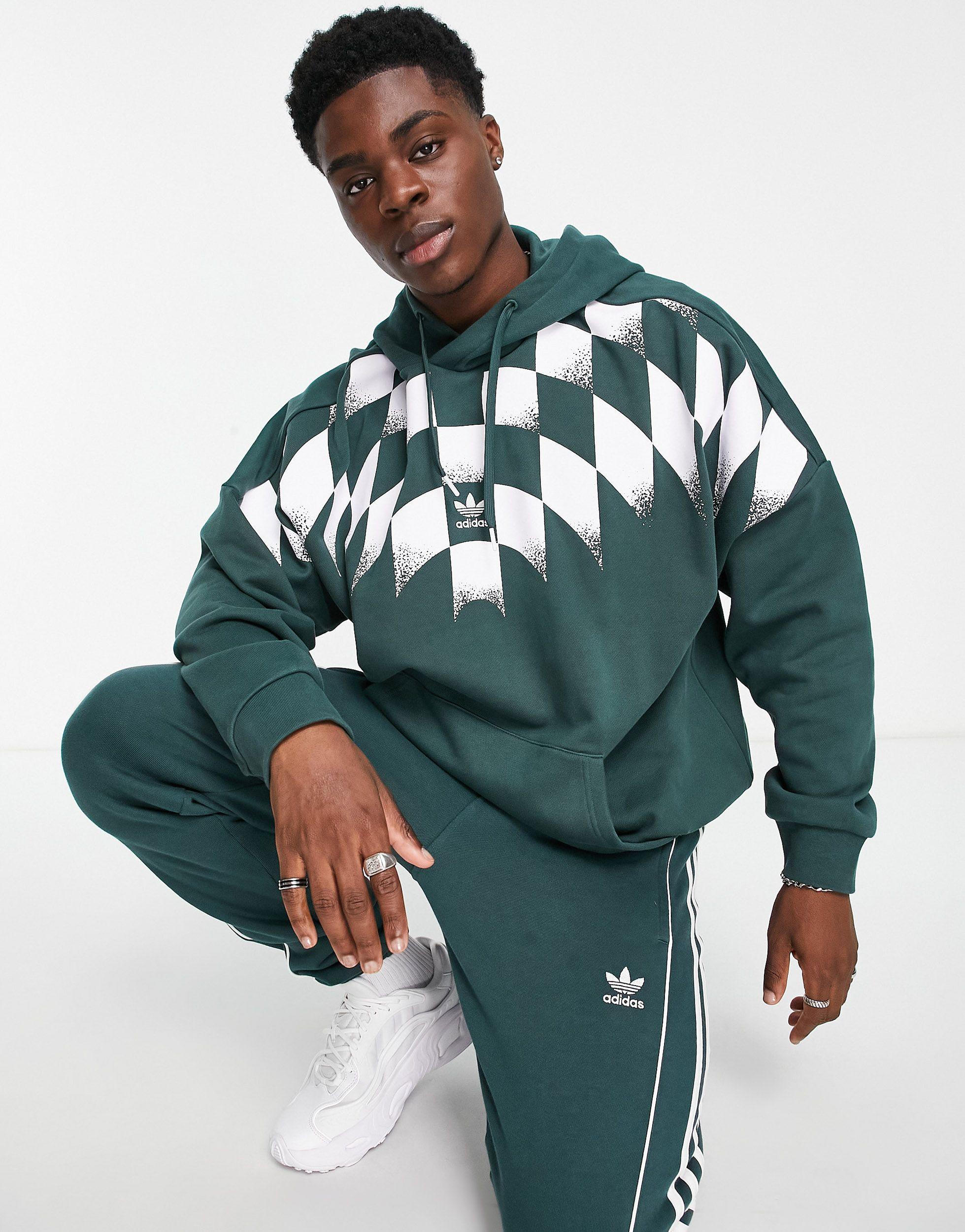 adidas originals premium samstag hoodie in green
