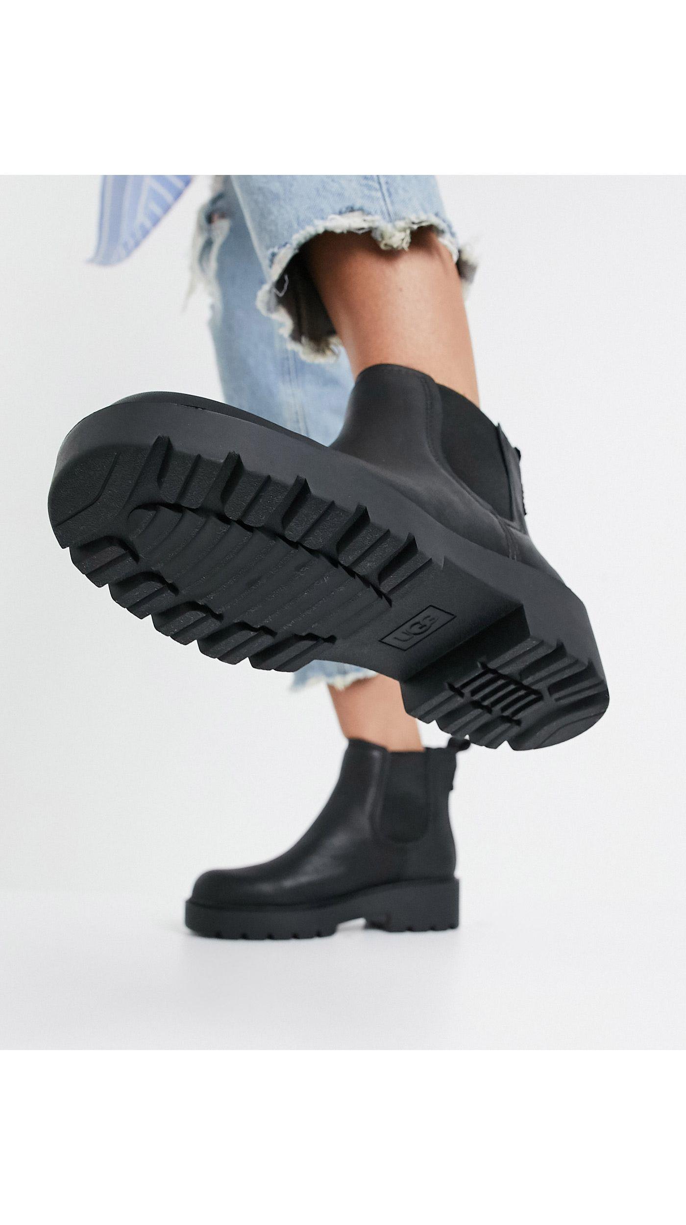 ugg black markstrum chelsea wp boots