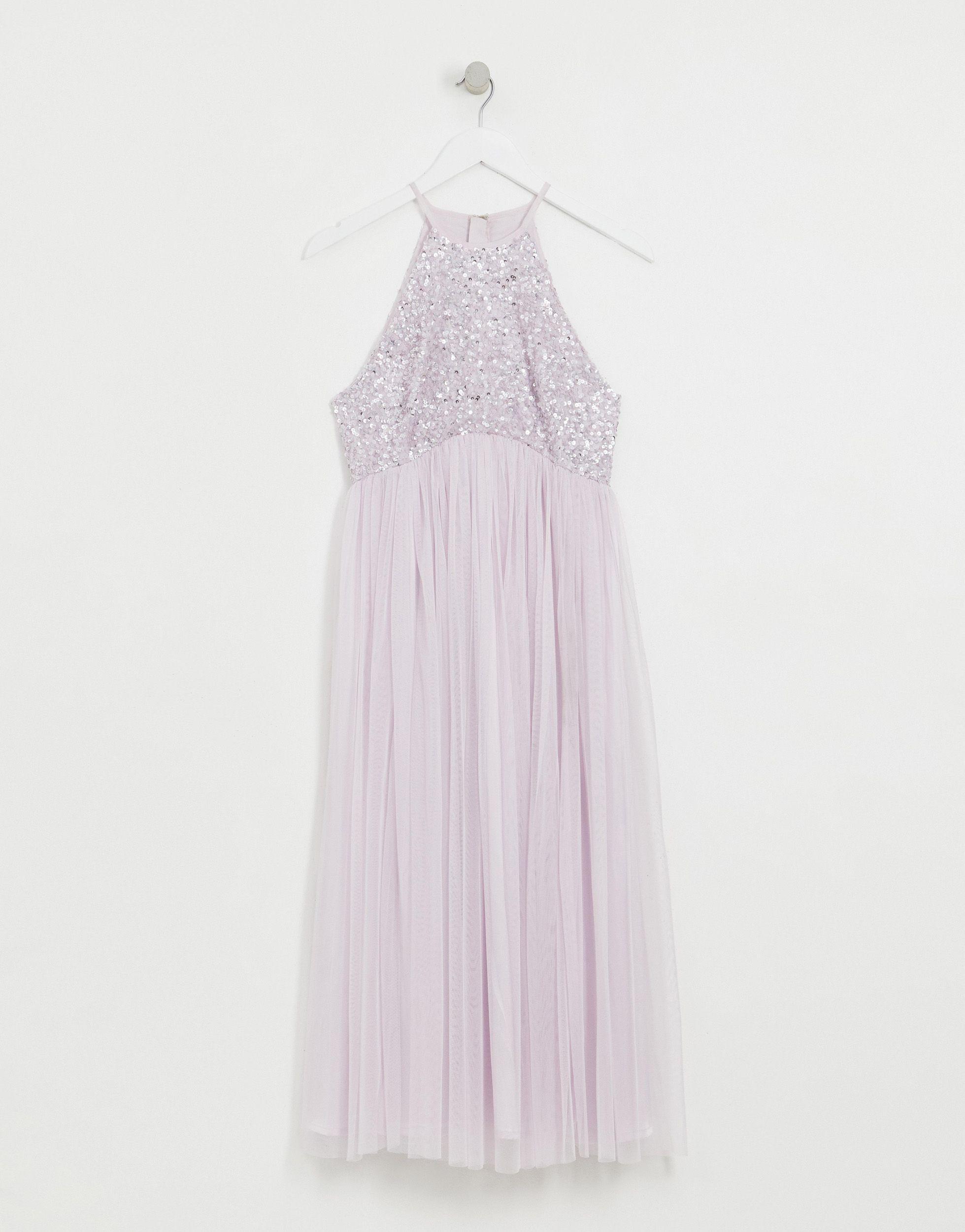 maya bridesmaid halter neck