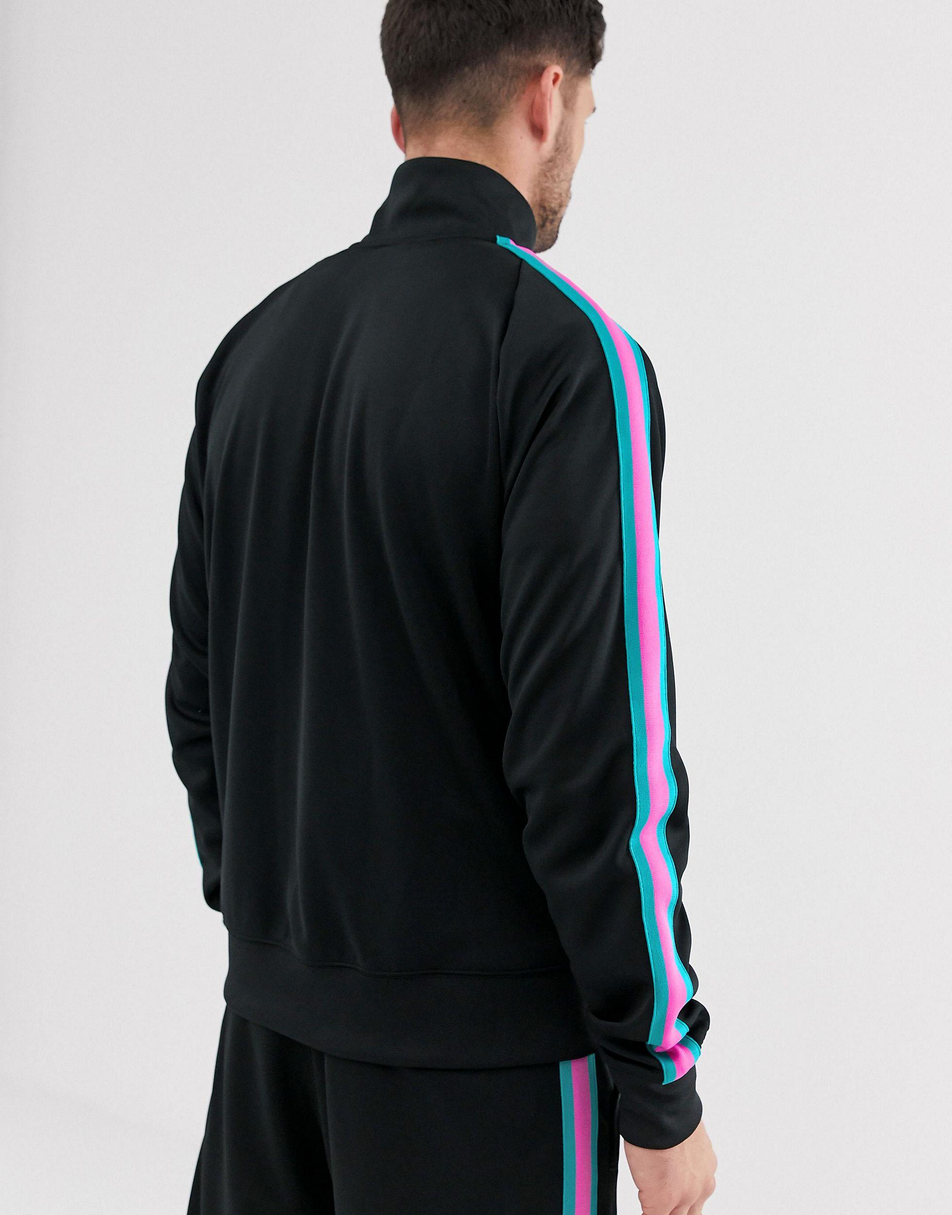 Nike 98 Tribute Jacket in Black for Men | Lyst