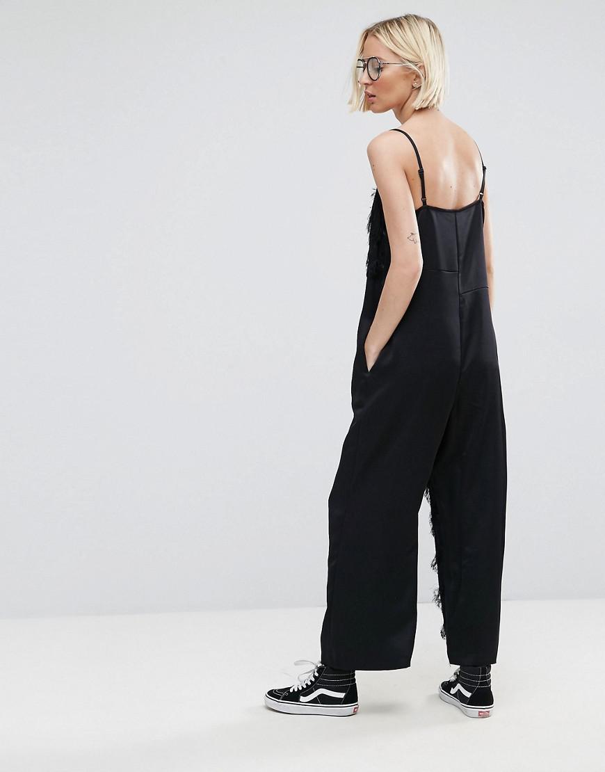 asos fringe jumpsuit