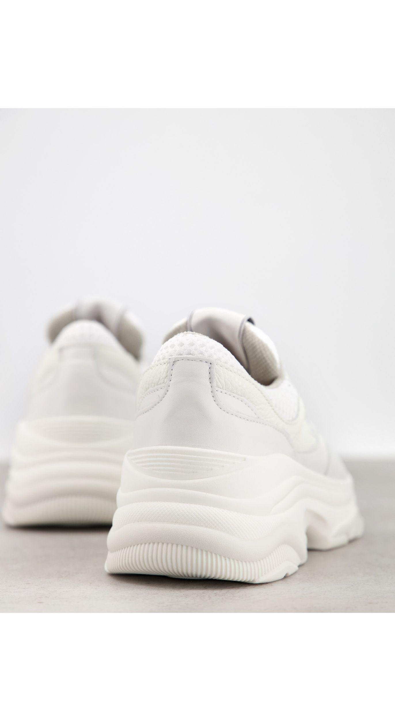 Chunky sneakers blancas SELECTED de Cuero de color Blanco - Lyst