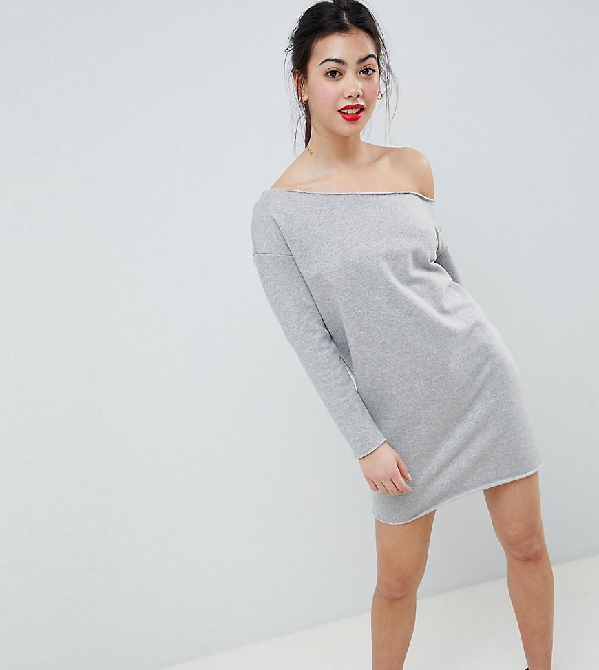 off the shoulder sweat dress