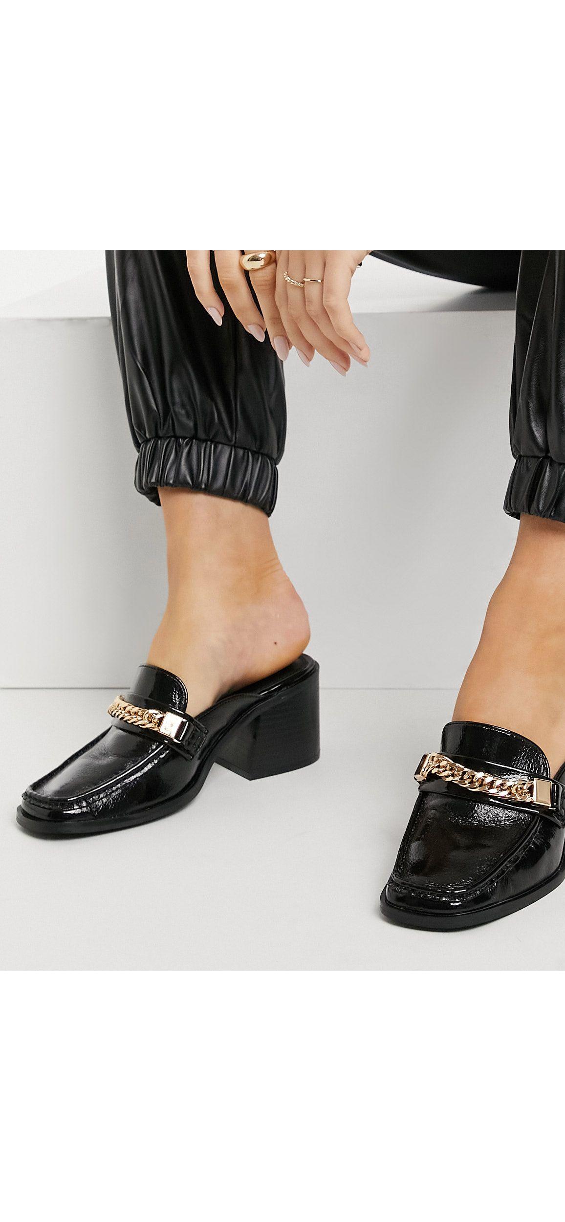 loafer mule heel
