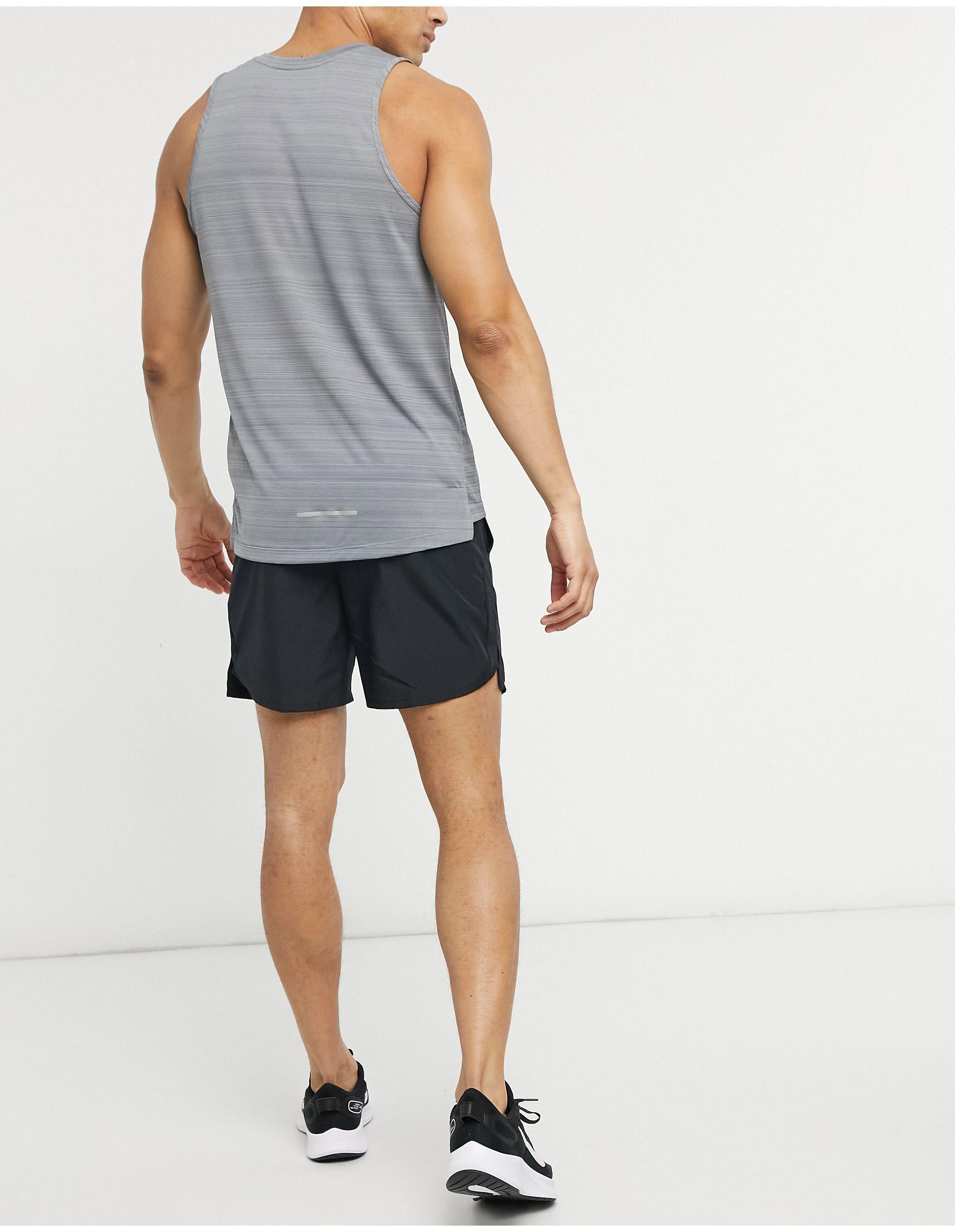 challenger 7 inch running shorts - grey