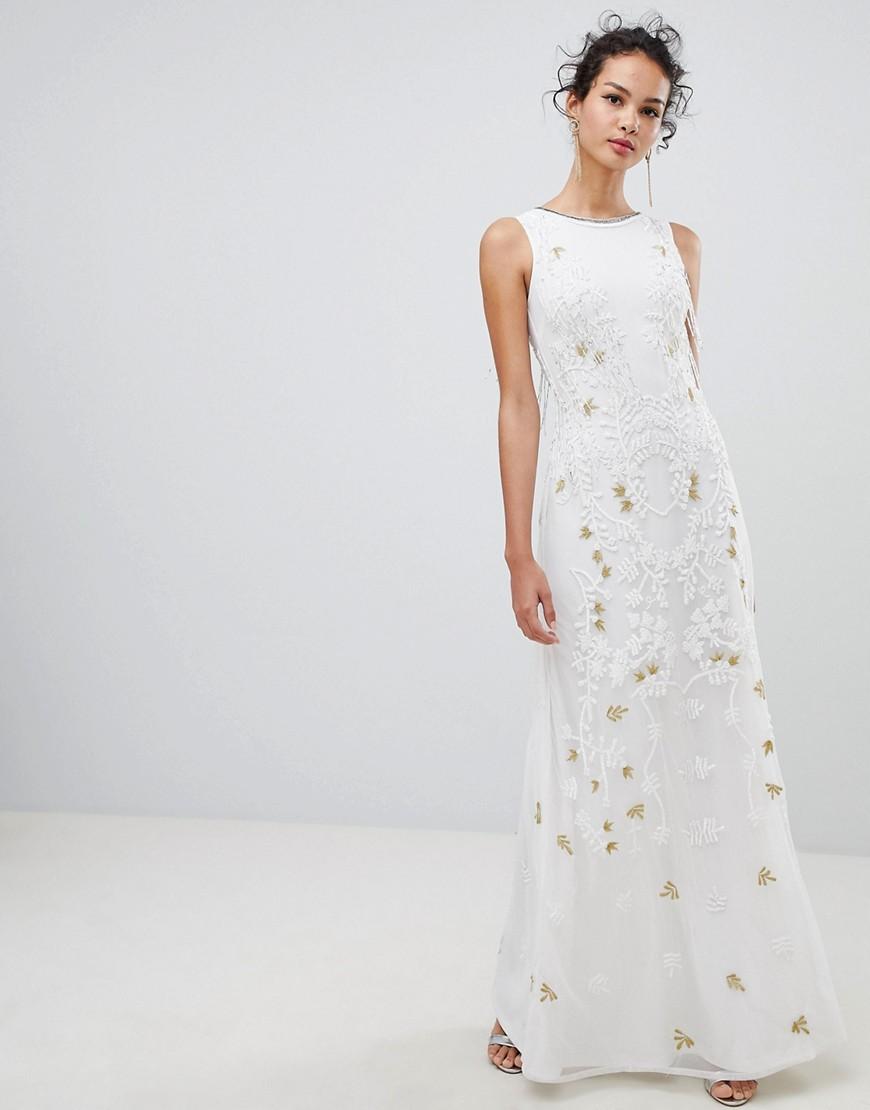 frock and frill wedding dress