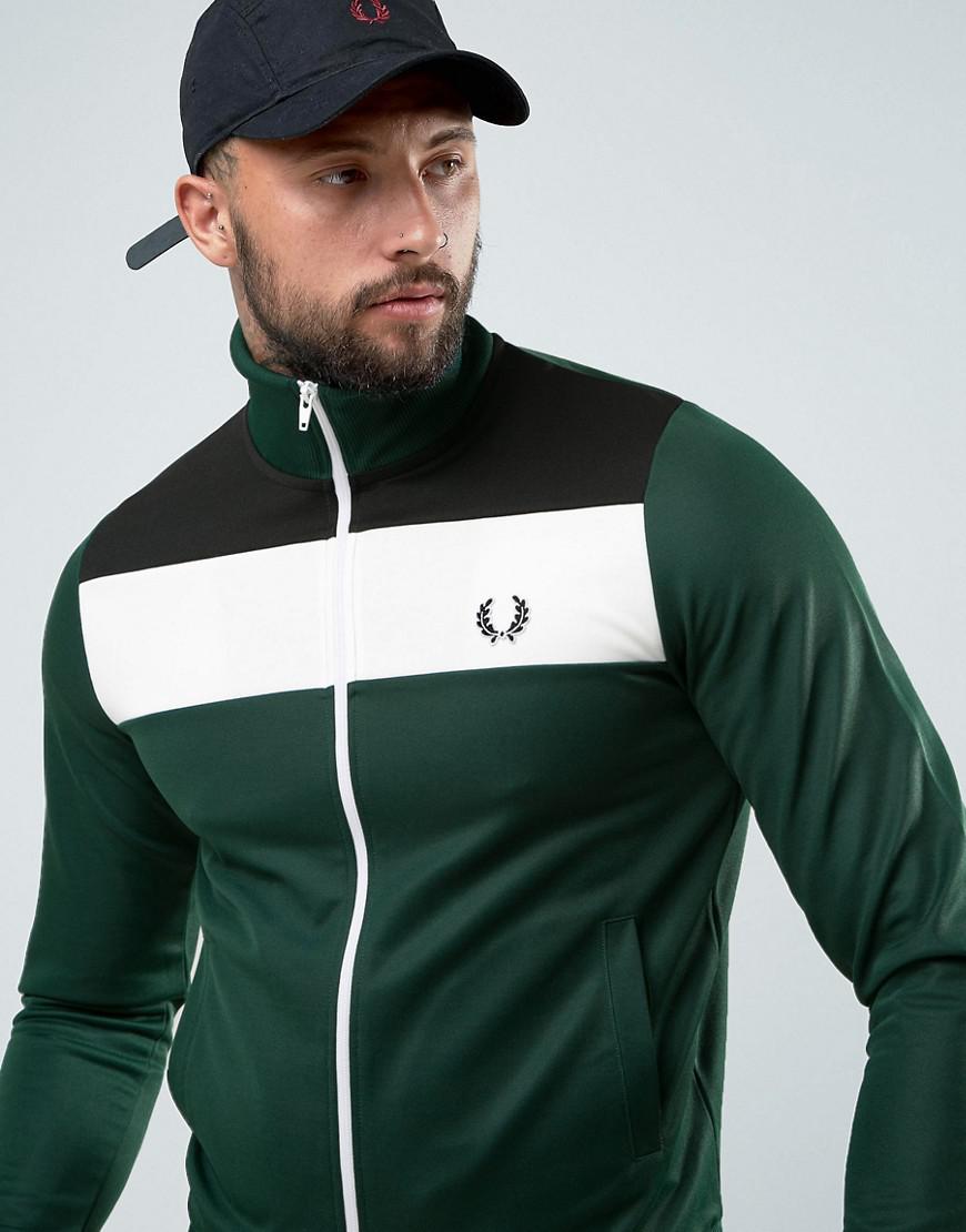 fred perry colour block track jacket
