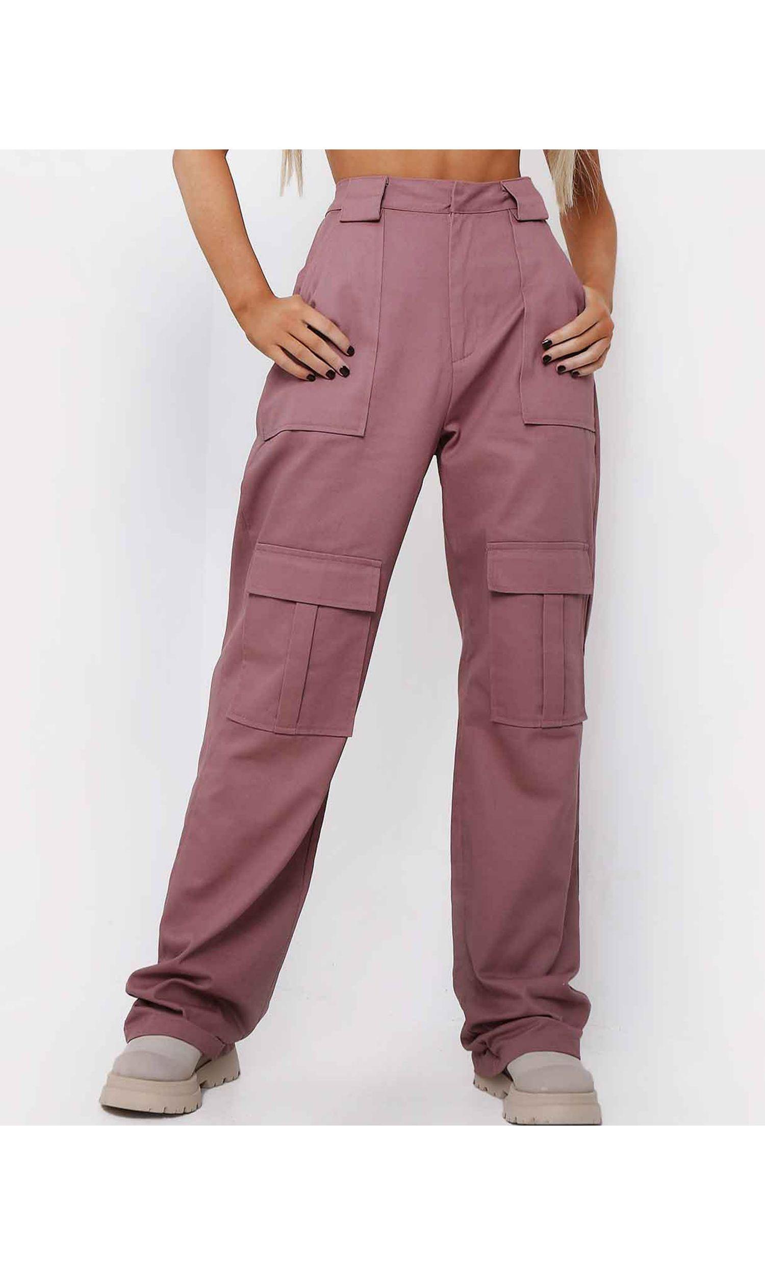 Missy Empire Cargo Pants in Purple | Lyst