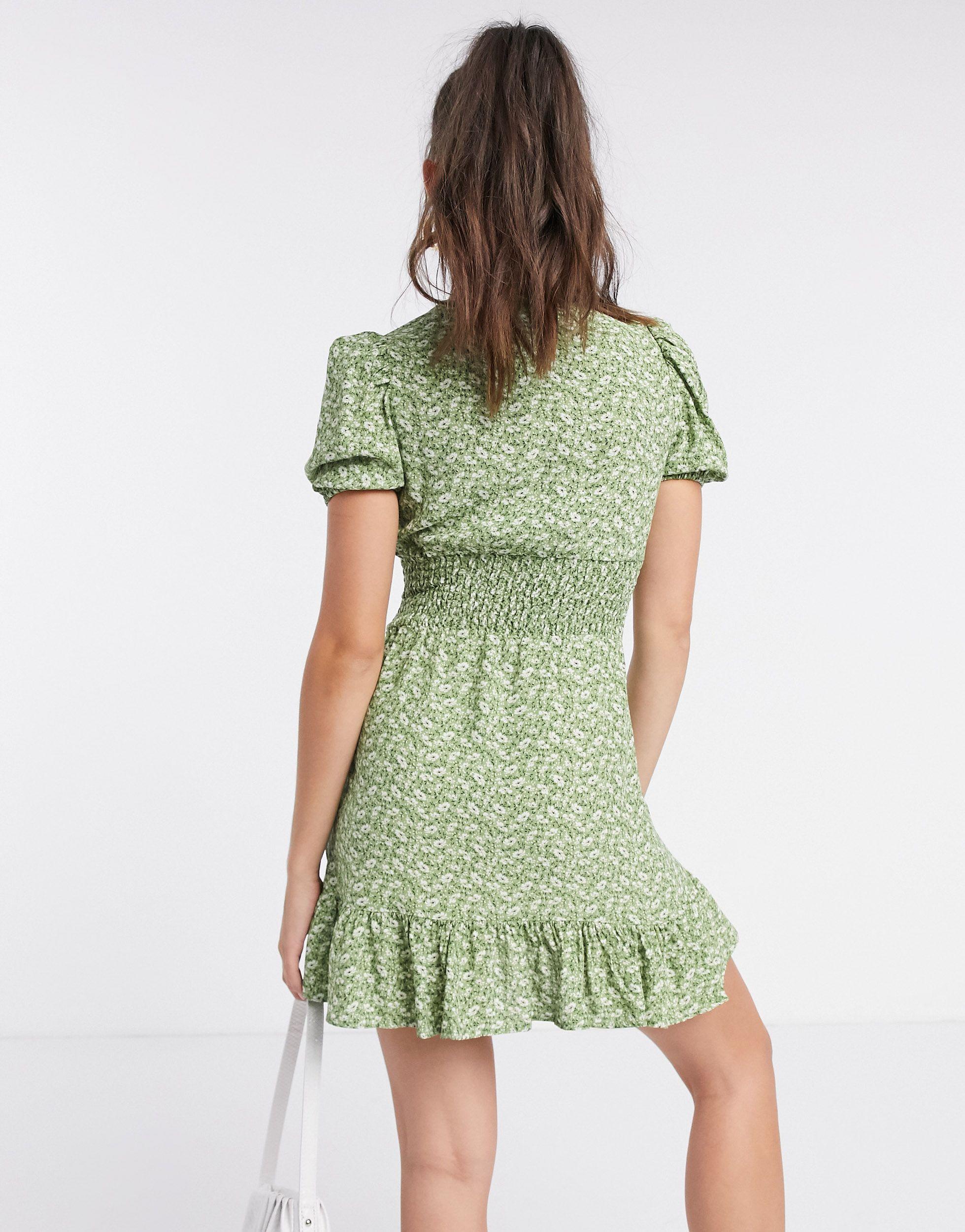 robe verte stradivarius